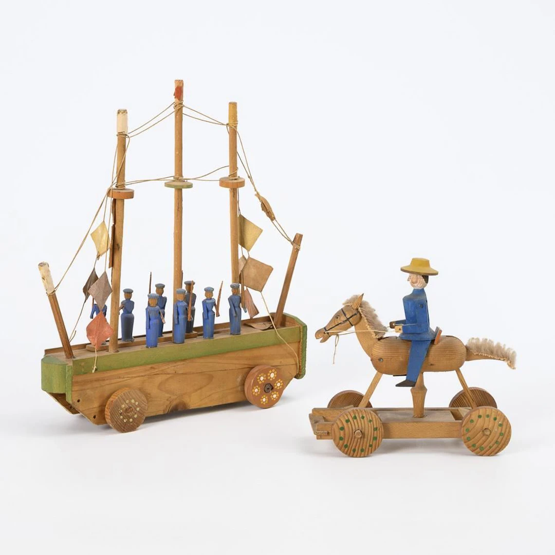 2 racing toys: "Sailor's Ship" and "Pendulum Rider". Ewald & Rudolf