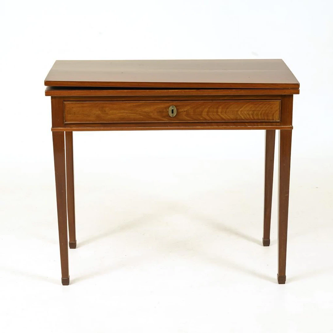 Biedermeier-style console folding table.