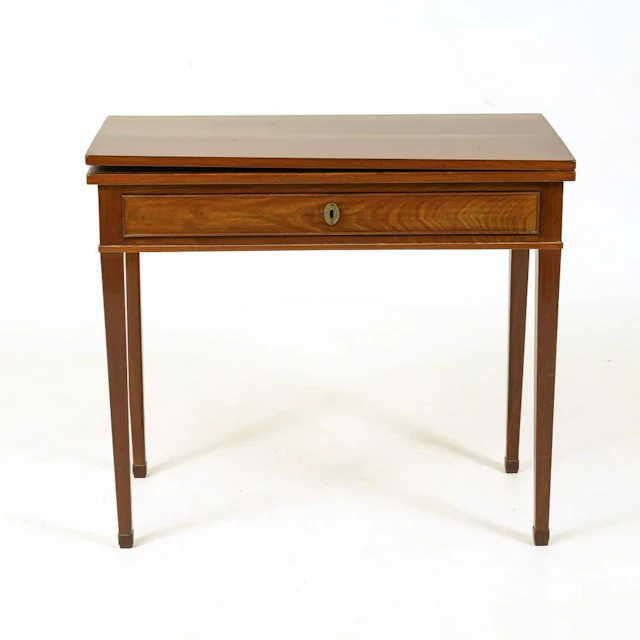 Biedermeier-style console folding table.