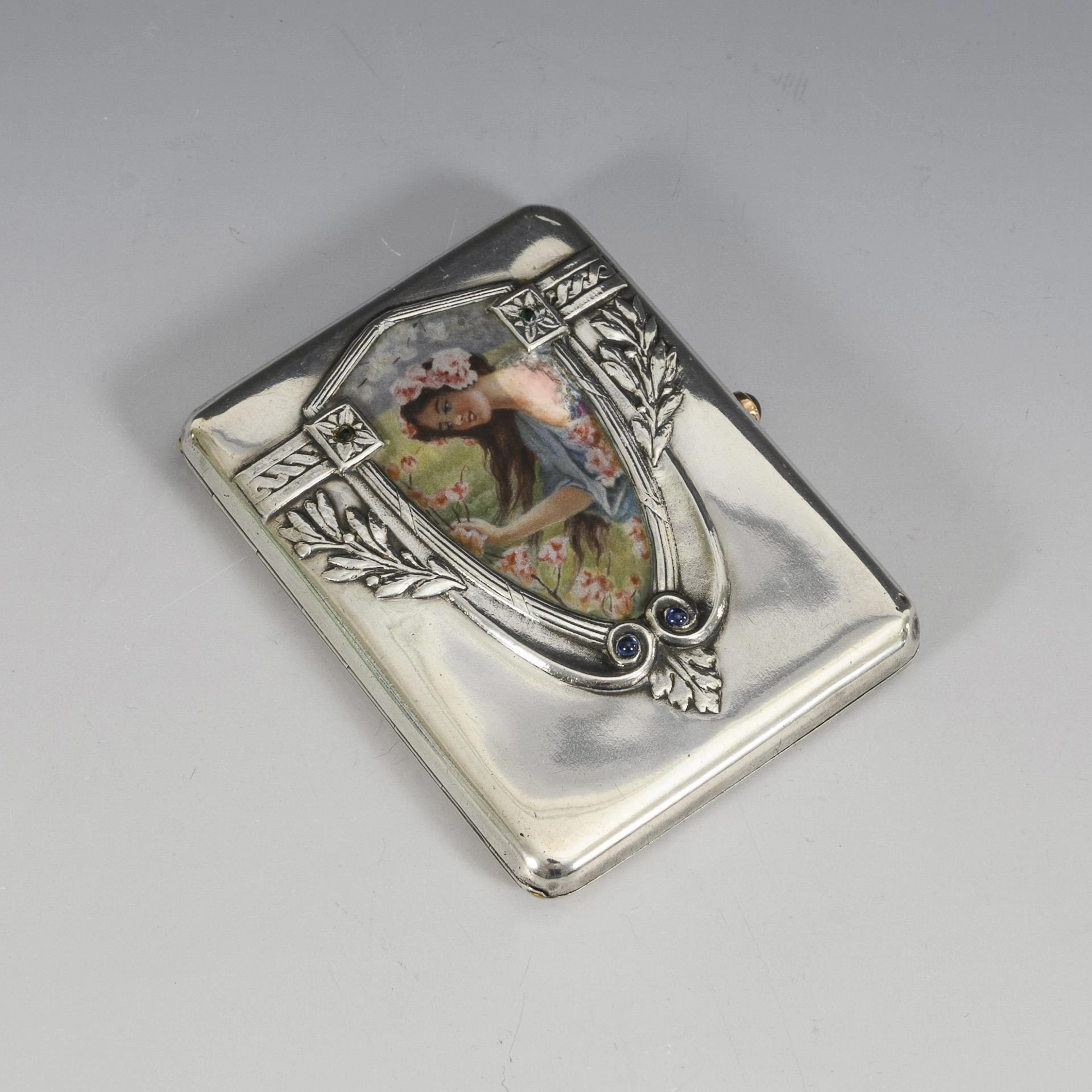 Russian Art Nouveau silver case.