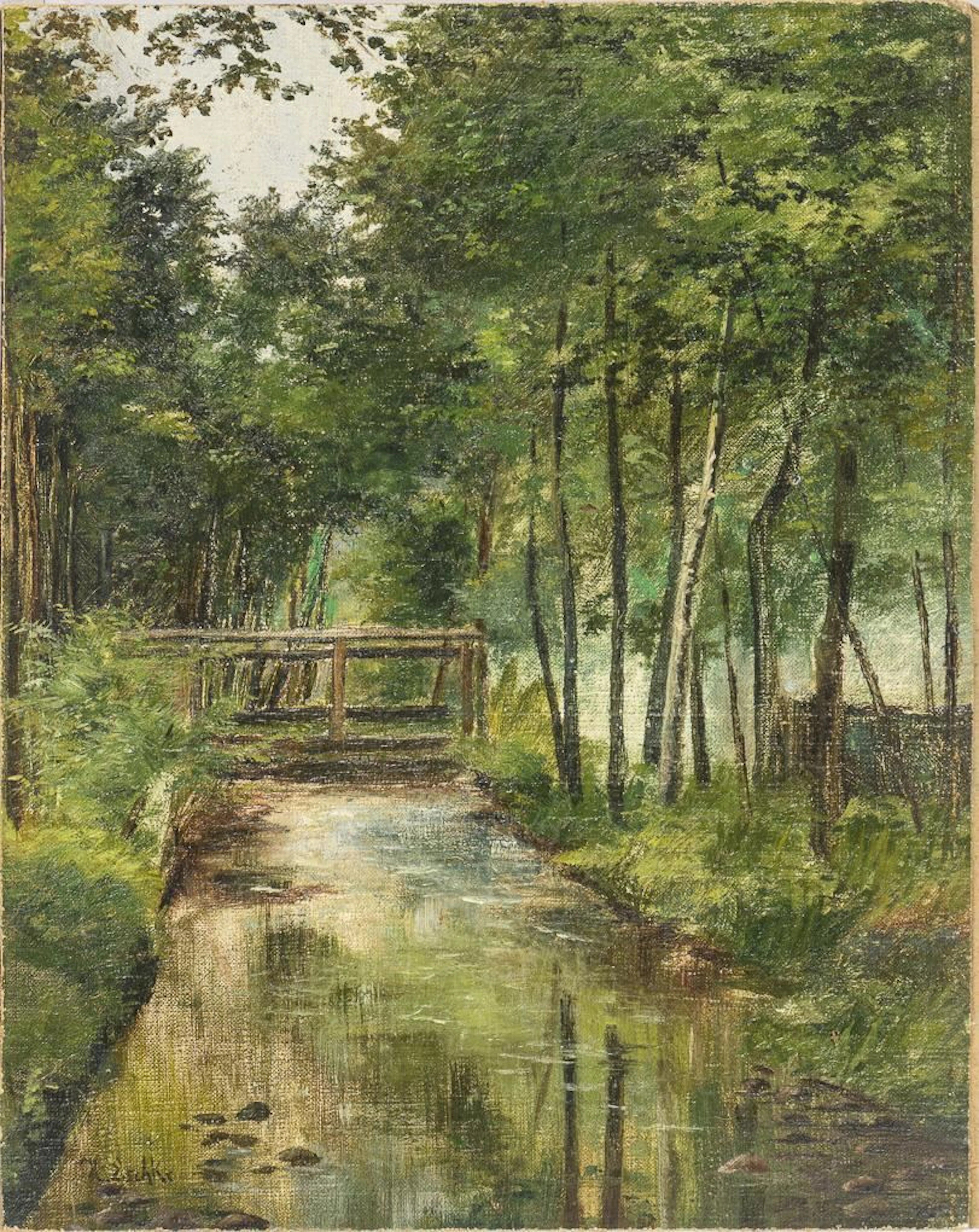ESCHKE, H. ESCHKE, H. ESCHKE, H. Stream with Bridge