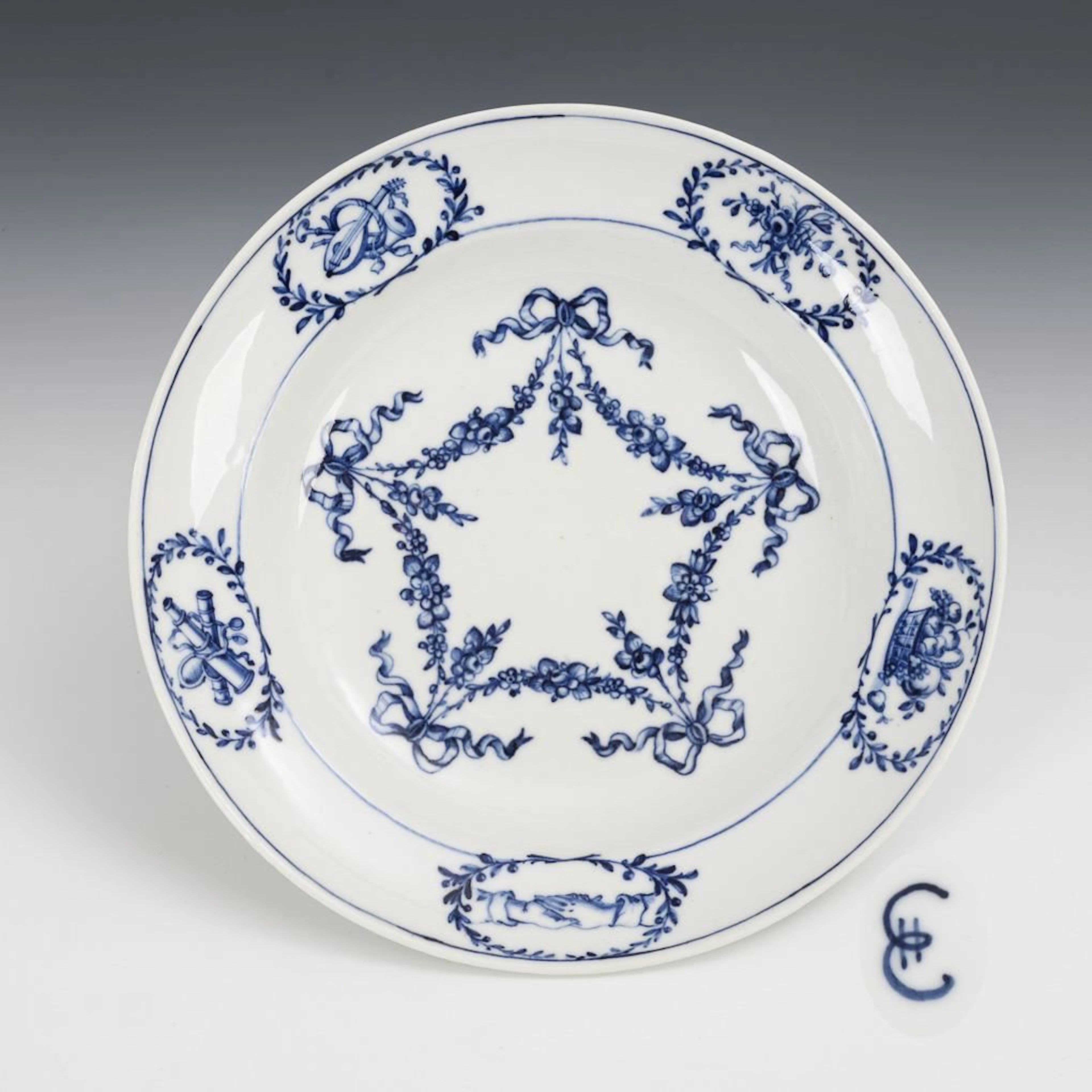 Baroque Russian plate. St. Petersburg.