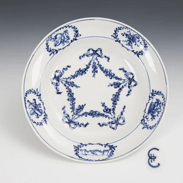 Baroque Russian plate. St. Petersburg.