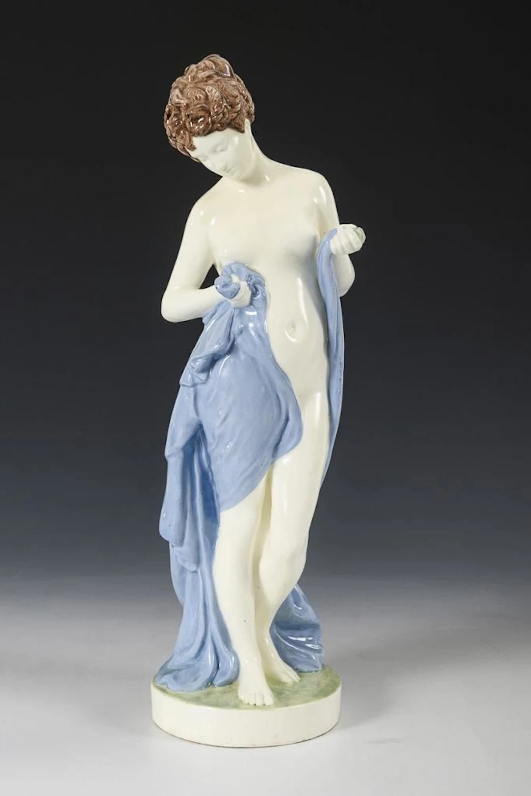Standing Female Half-Nude. Vienna-based manufacturer Friedrich Goldscheider.