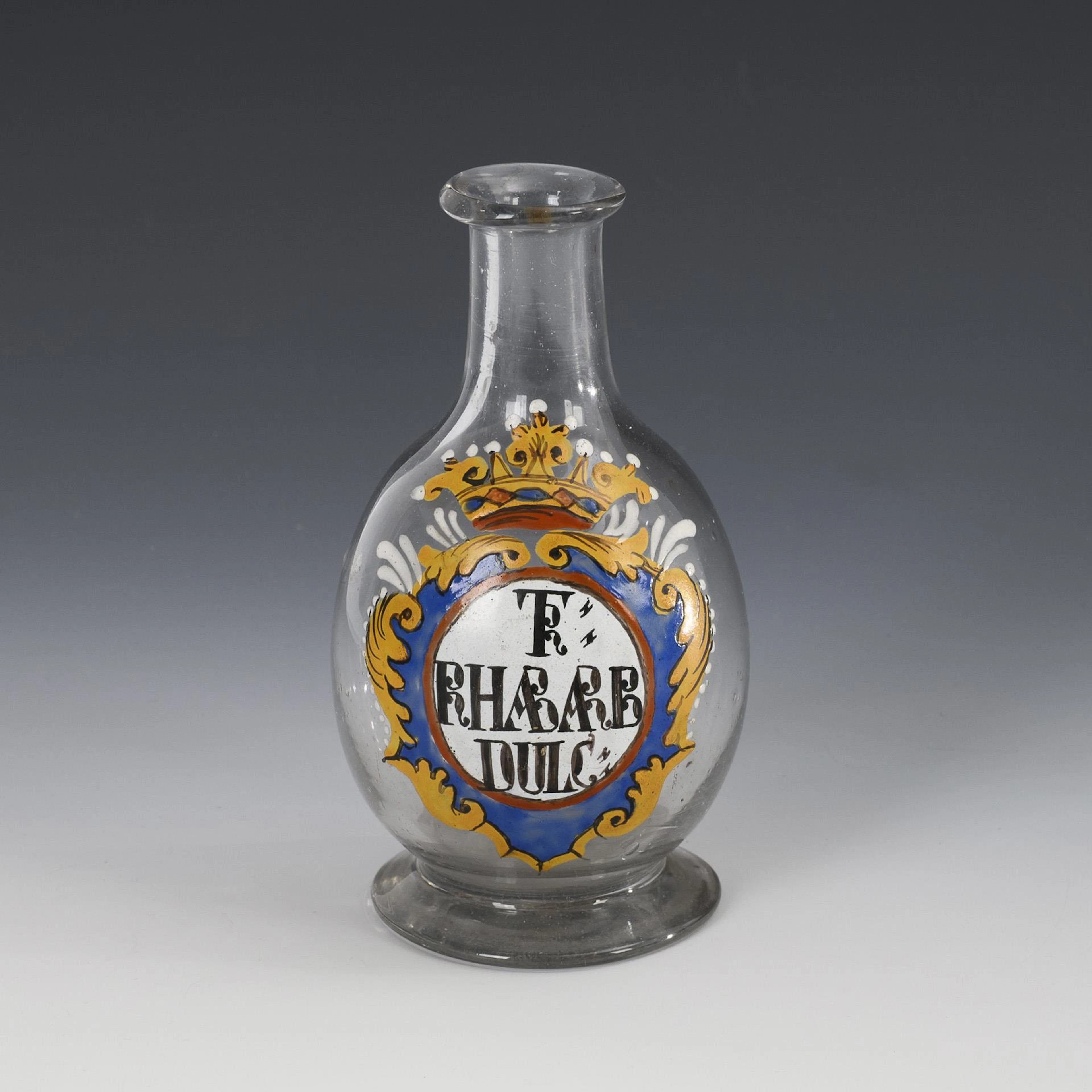 Small baroque apothecary bottle.