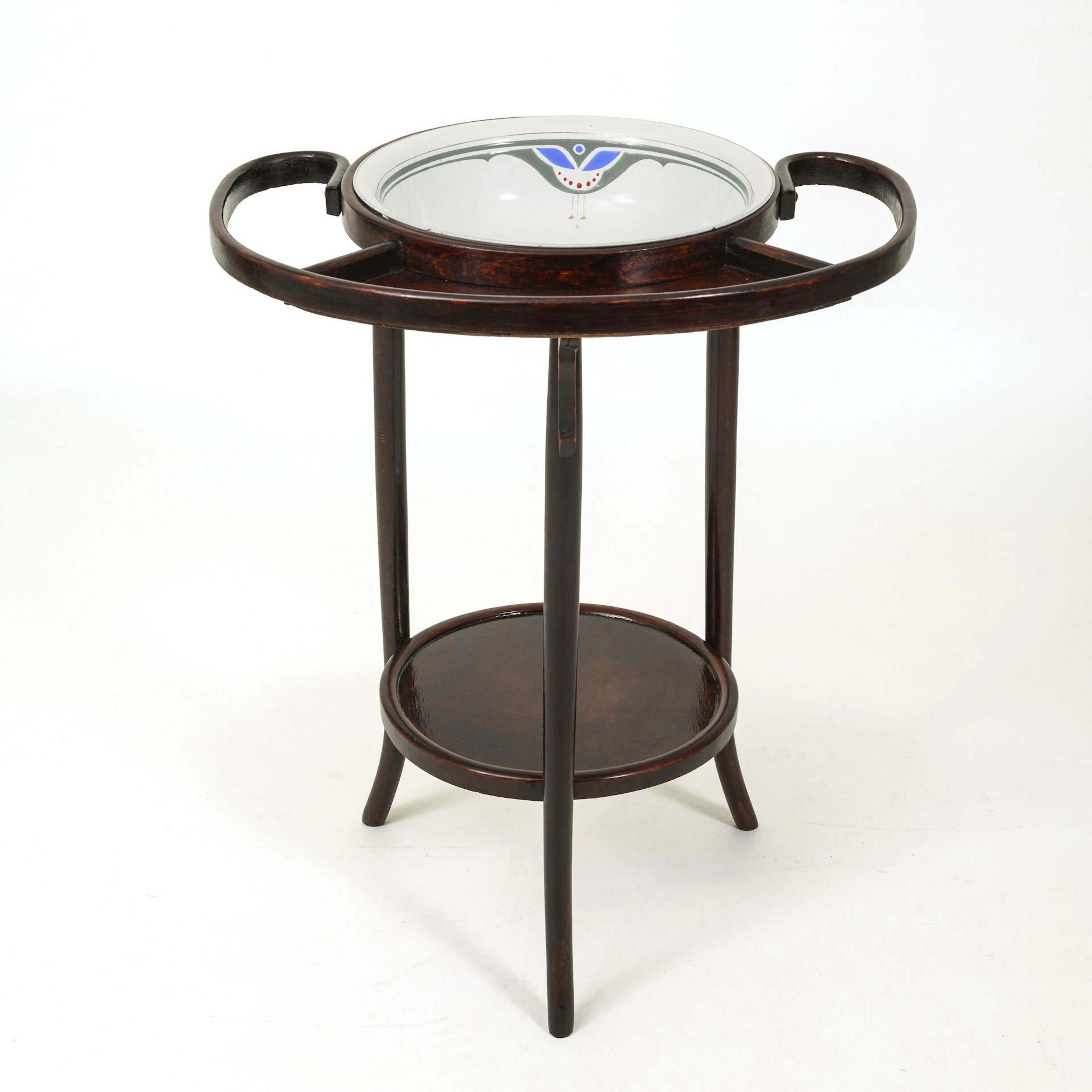 Rare Art Nouveau bentwood washstand.