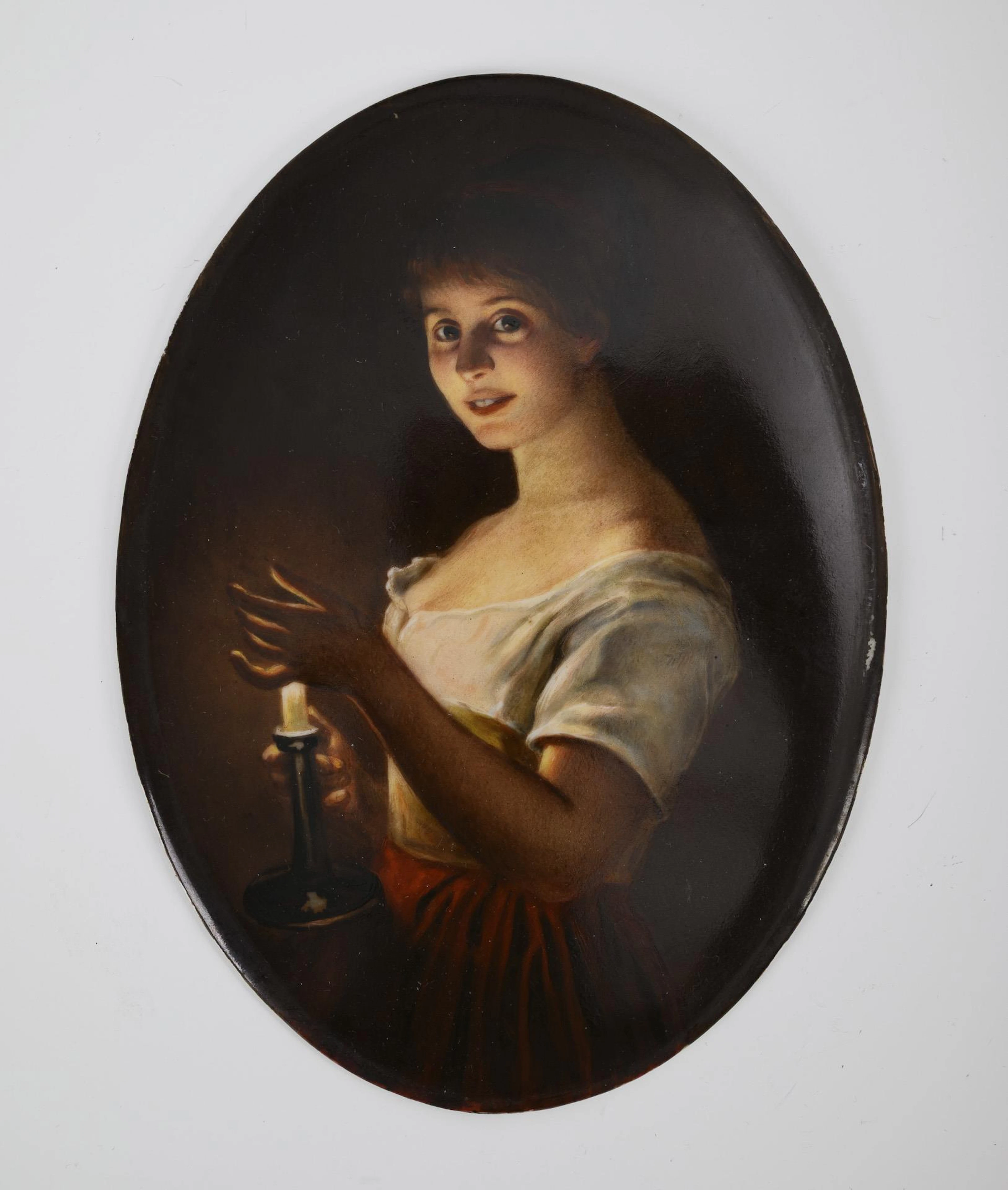 Porcelain painting: "Good night".