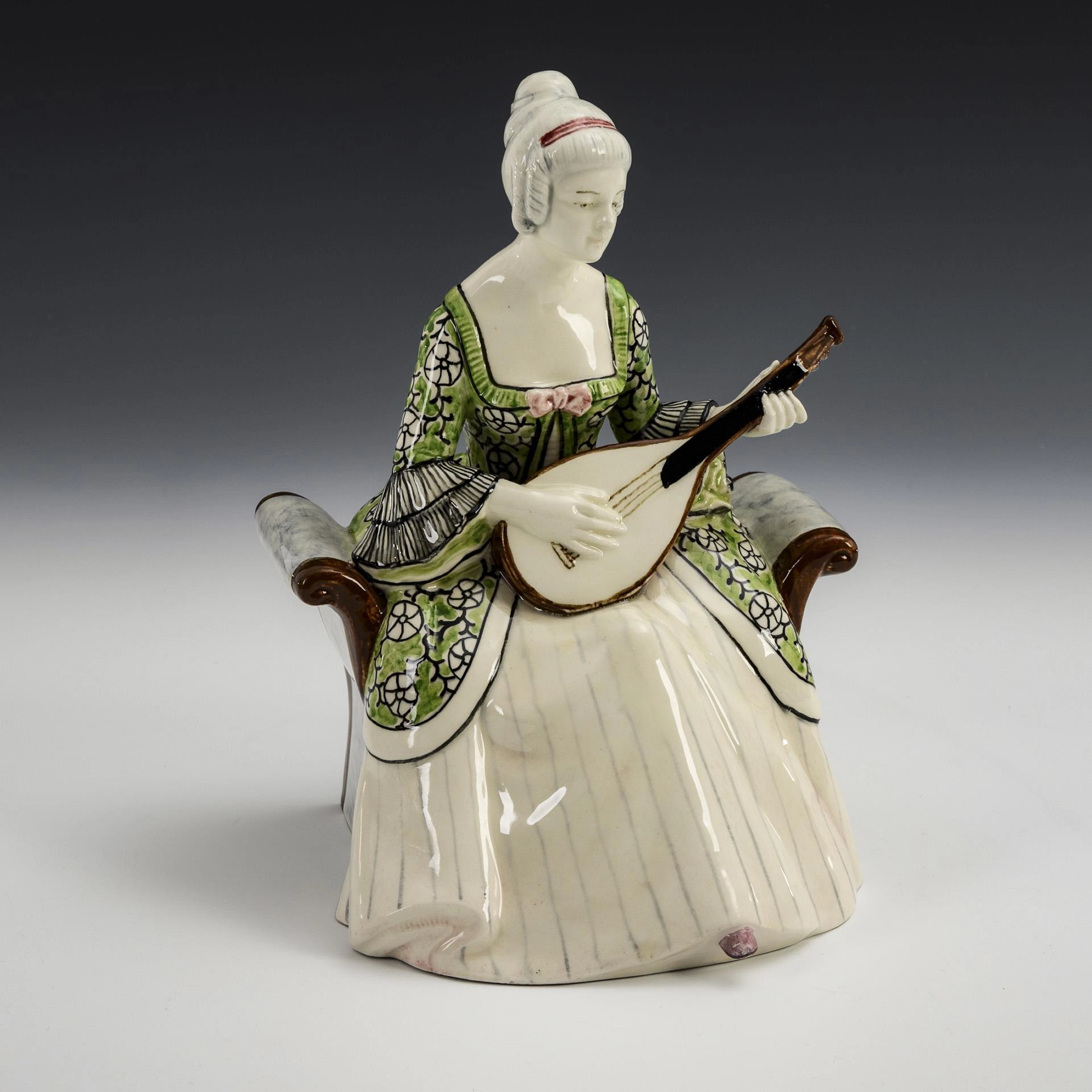 Art Nouveau figurine "Mandolin player".