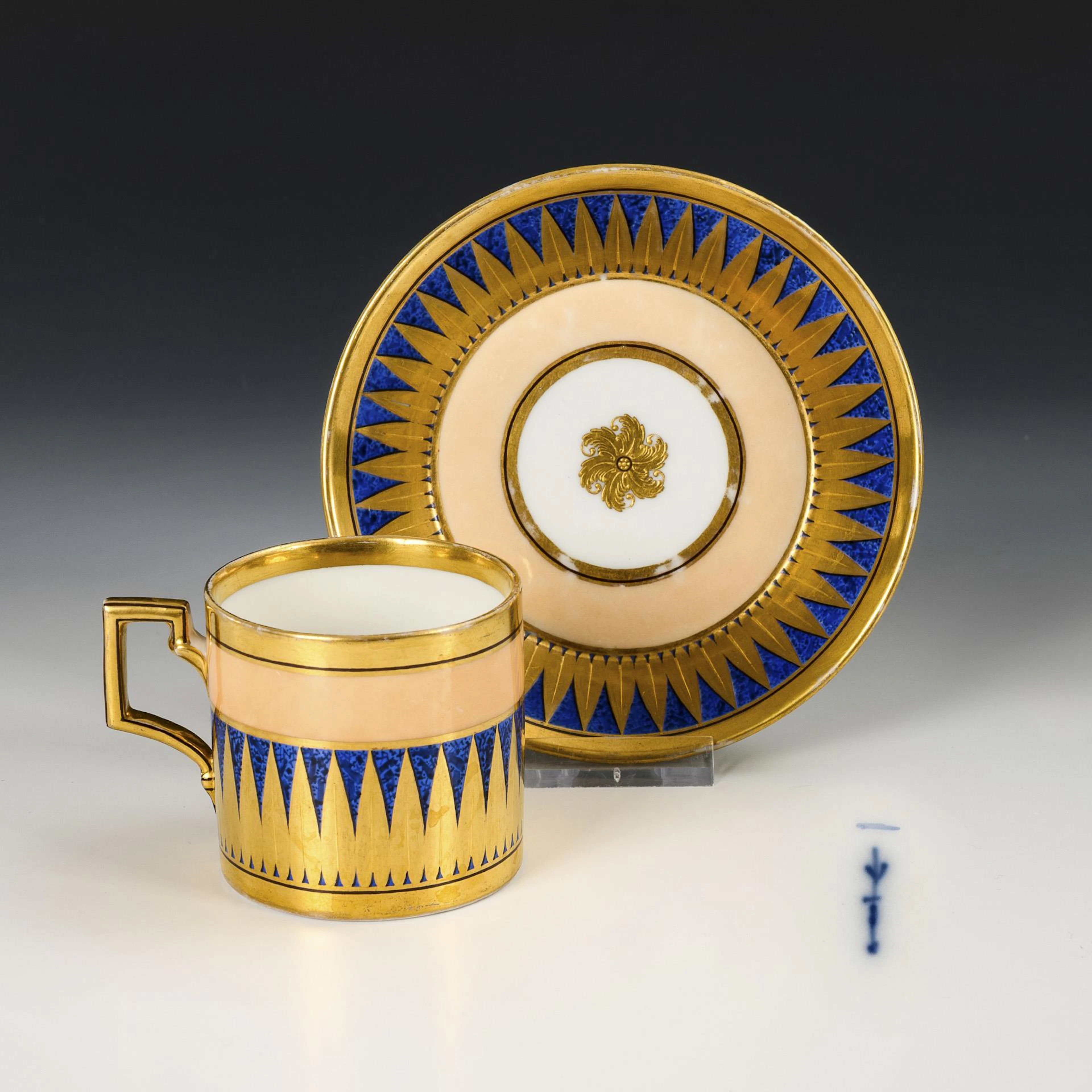 Empire vitrine cup. KPM Berlin.