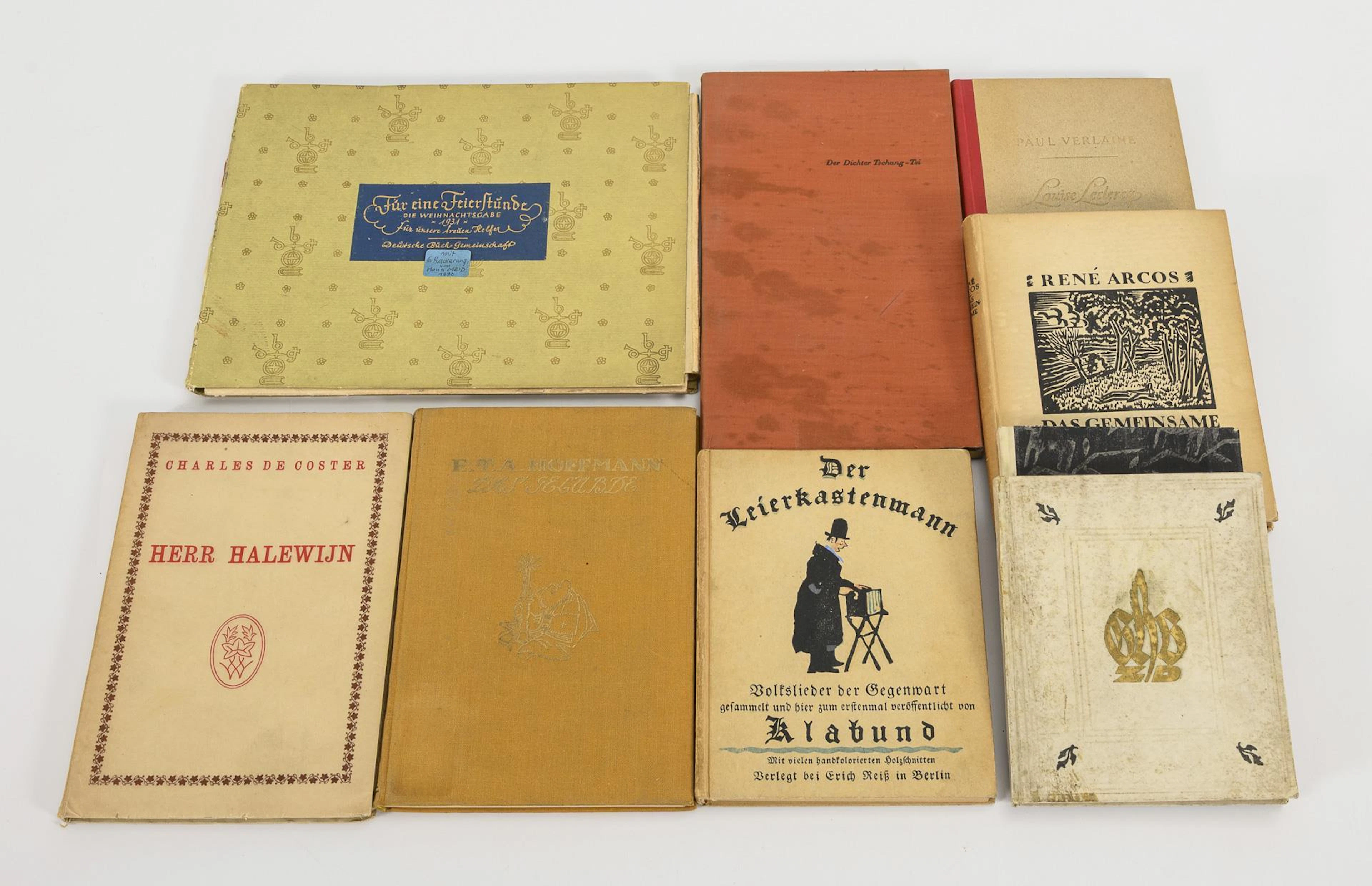 Convolute of 9 books, all with original illustrations or numbered editions