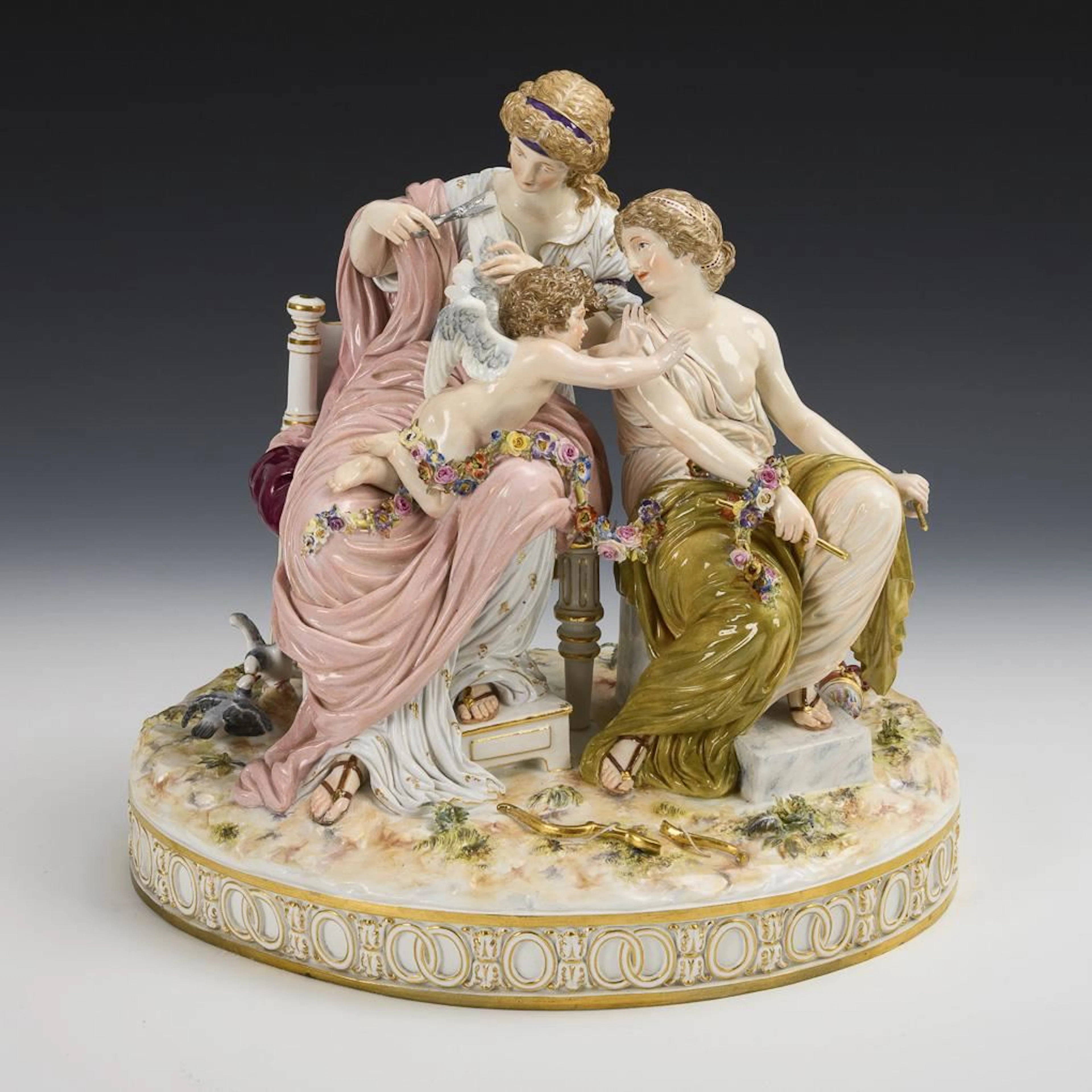 "Cupid in Distress". Meissen.