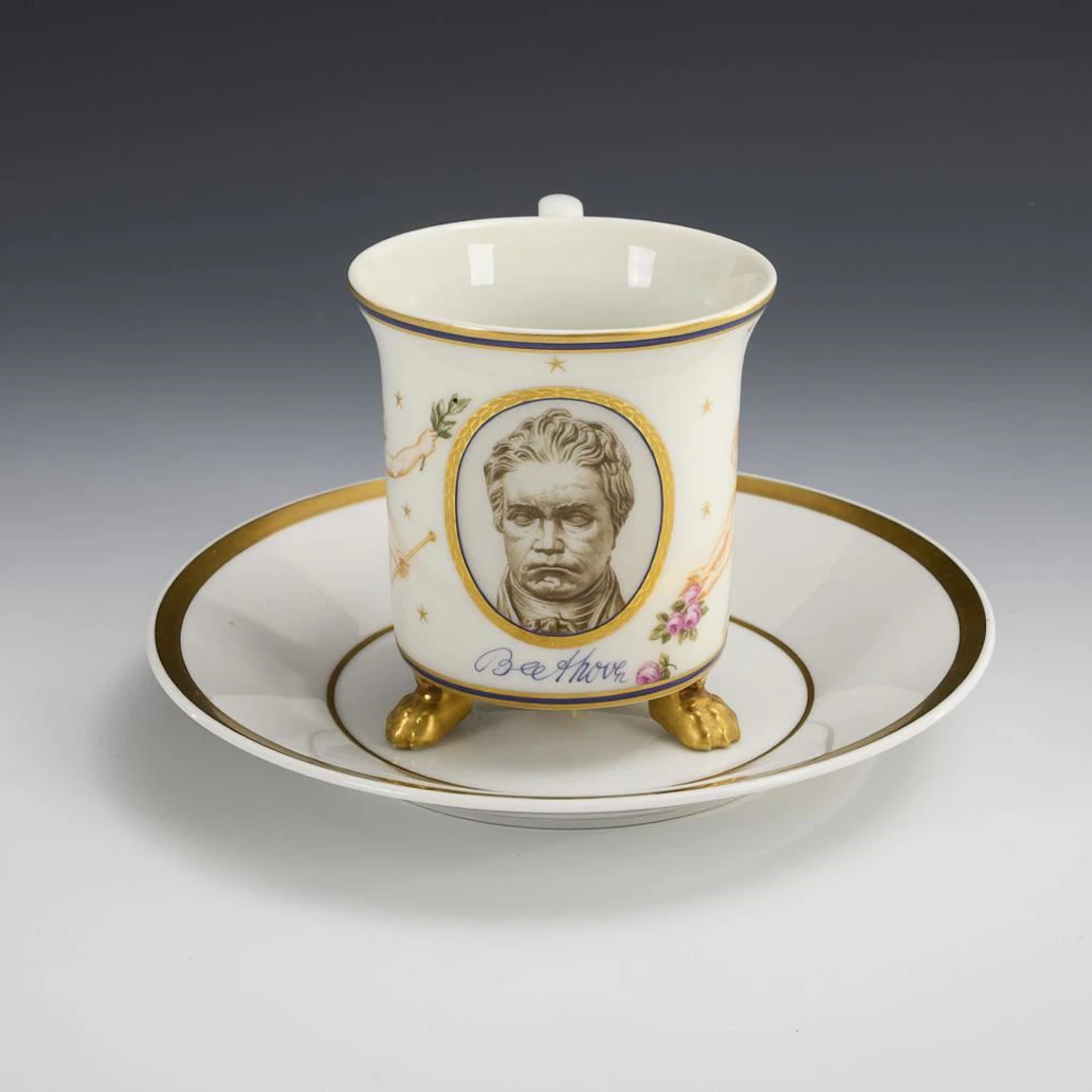 Portrait Cup: Beethoven. KPM Berlin.