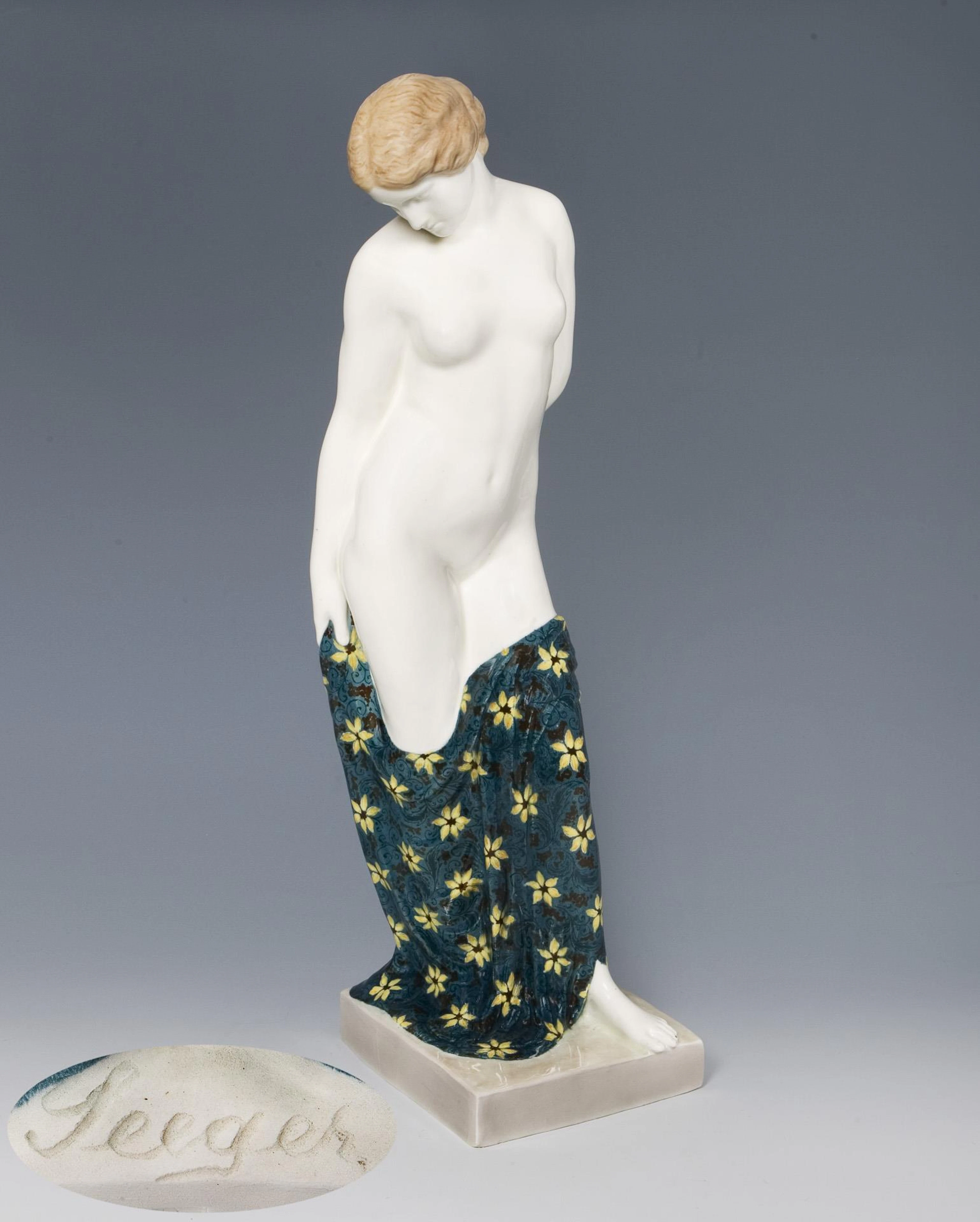 Large female nude figure. Friedrich Goldscheider, Vienna.