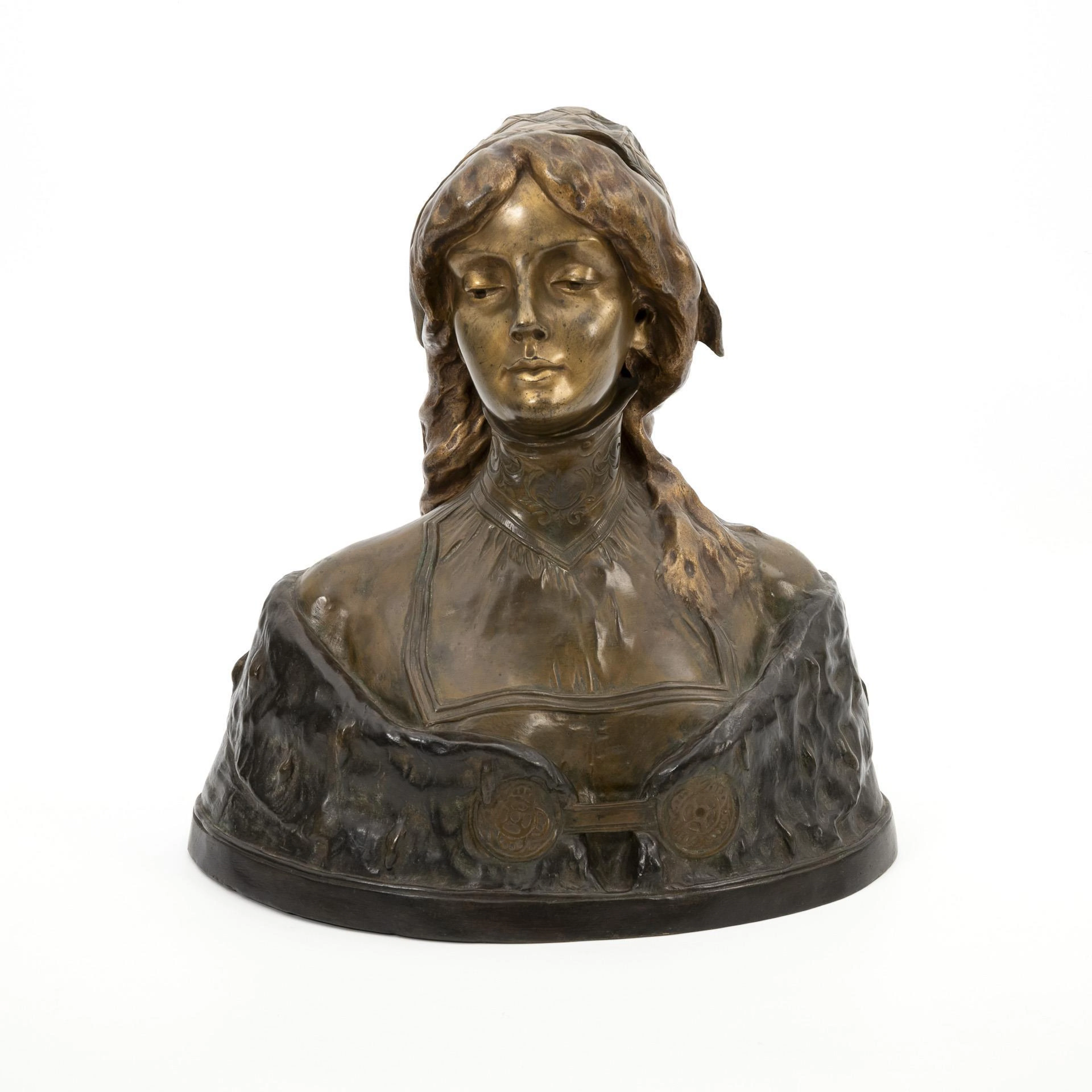 LEBLANC, M, LEBLANC, M, LEBLANC, M, Art Nouveau bust of a woman
