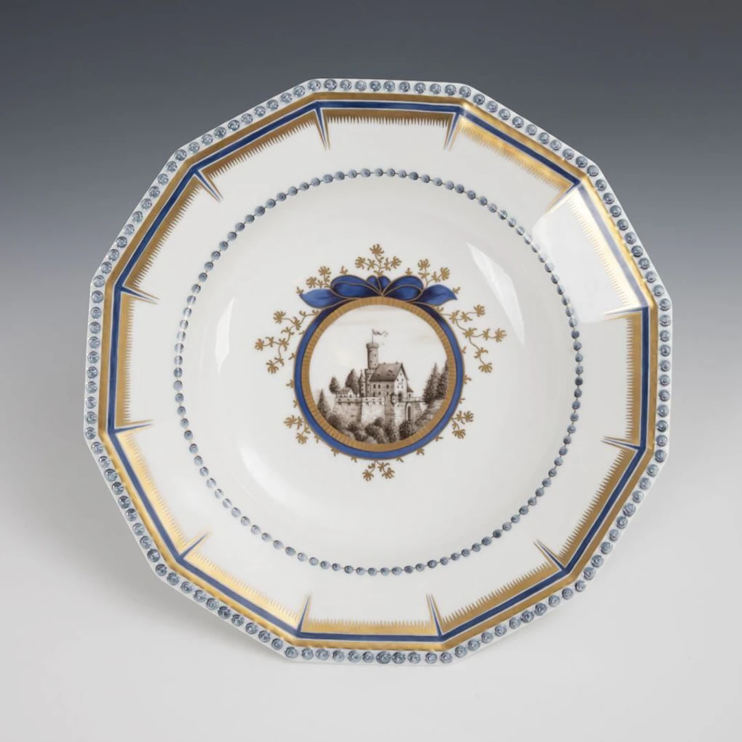 "Bavarian Royal Service" Plate. Nymphenburg.