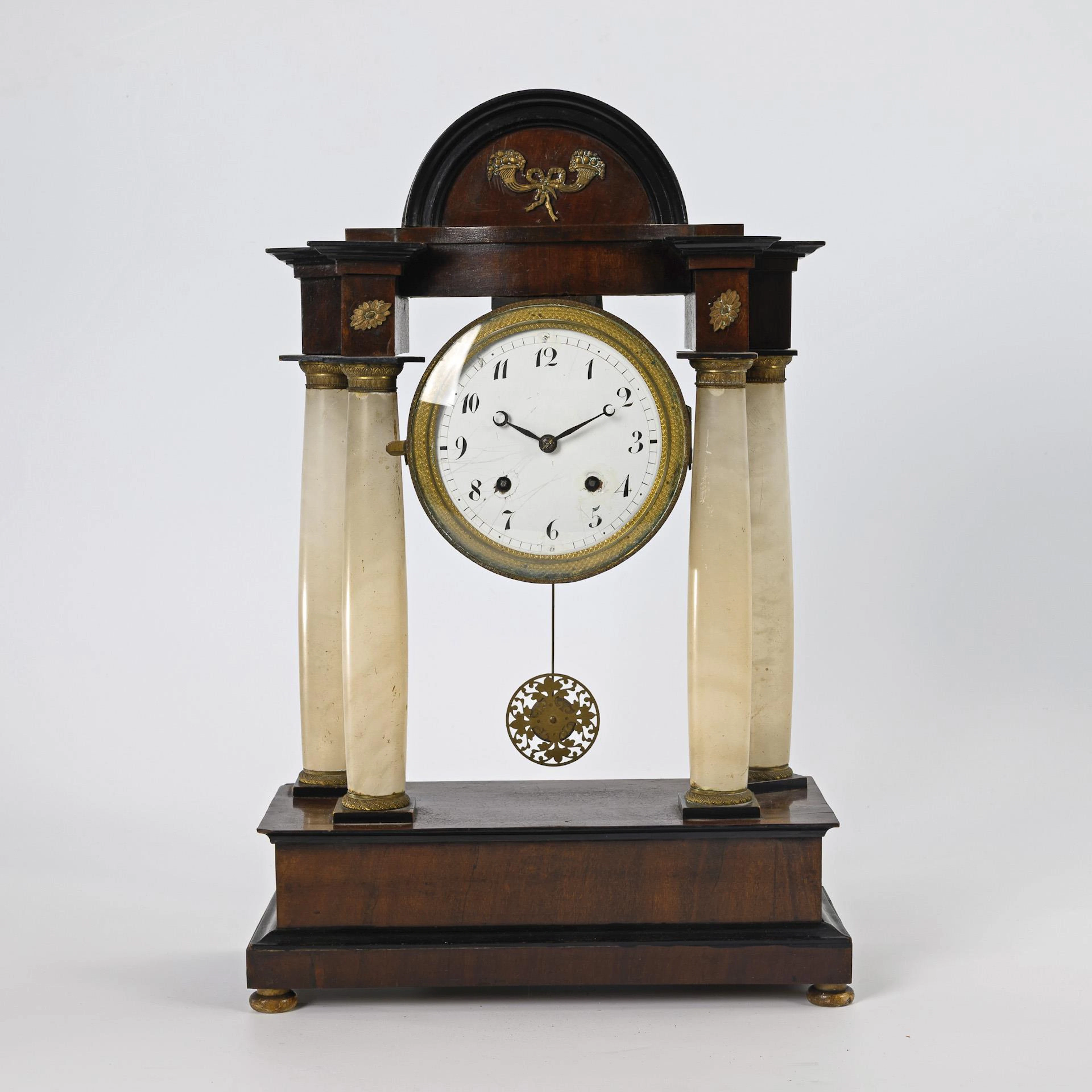 Biedermeier column clock.