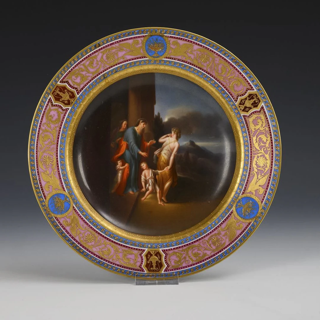 Vienna-style picture plate.