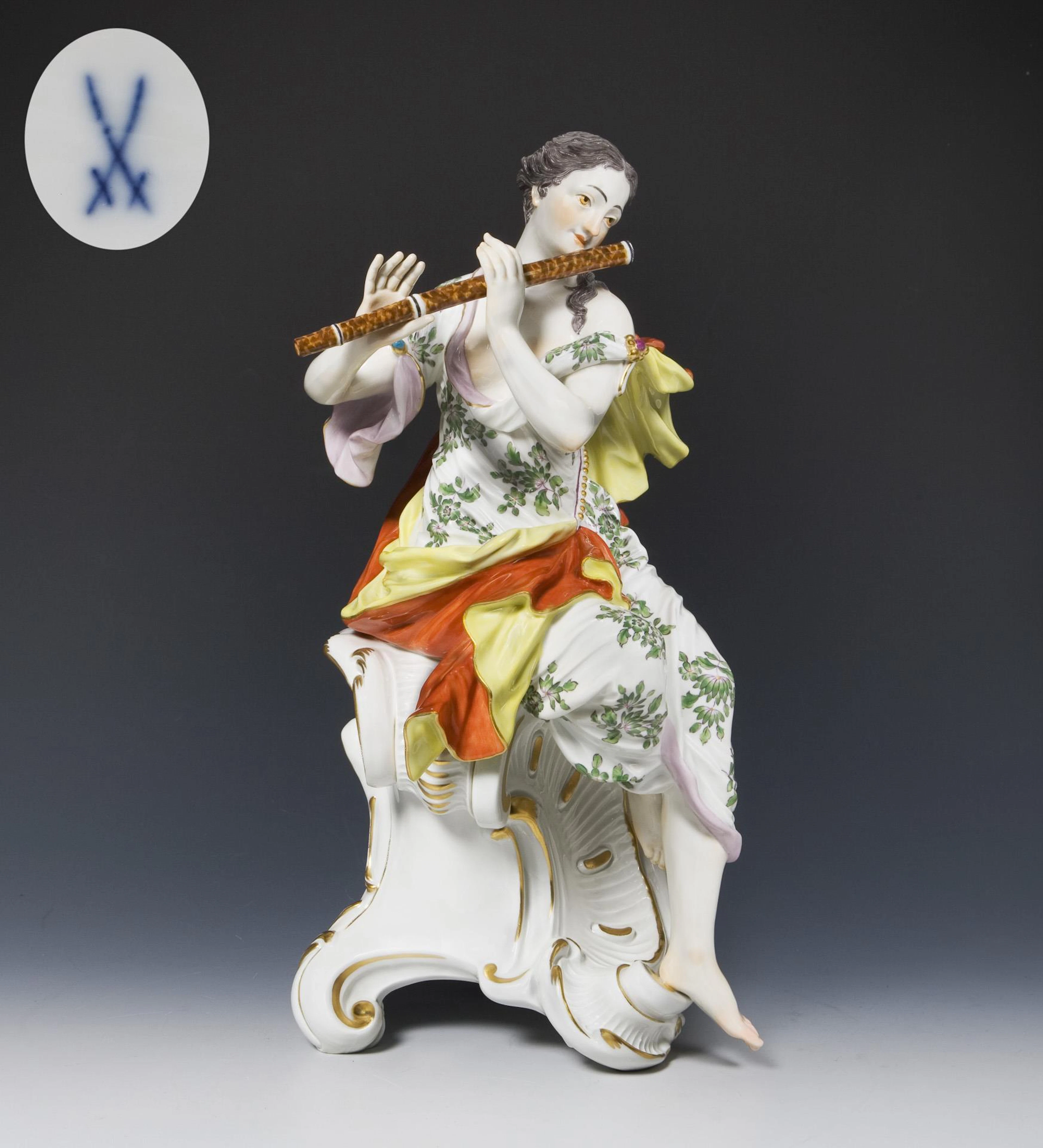 Great figure: Euterpe. Meissen.