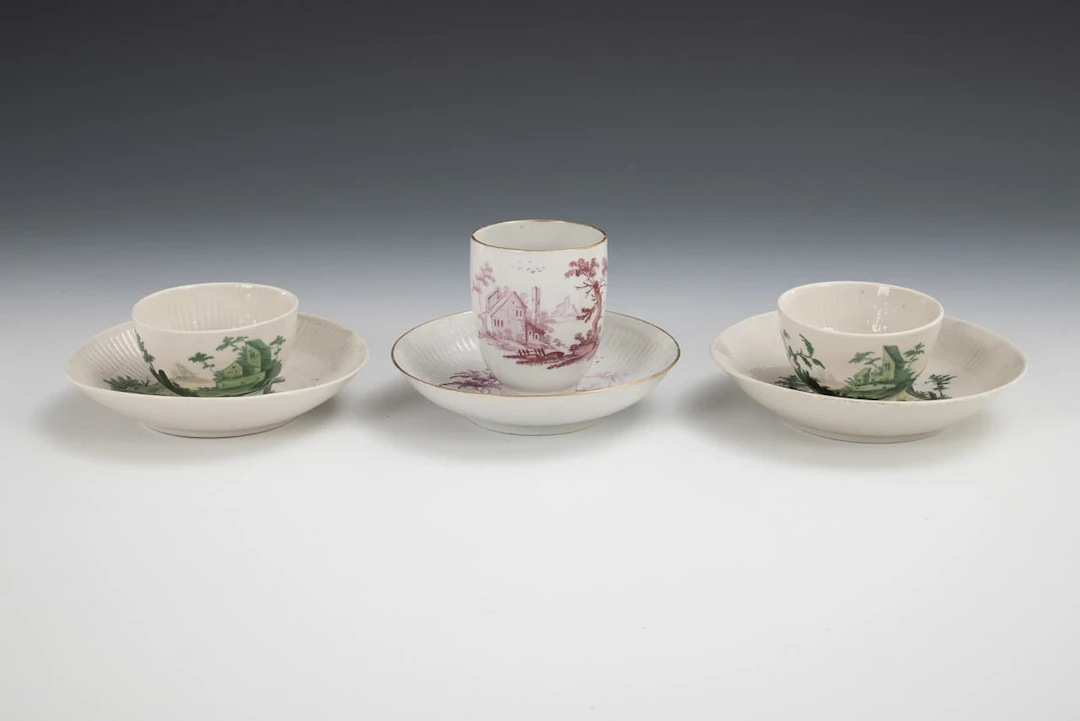 3 Baroque cups. Rauenstein.