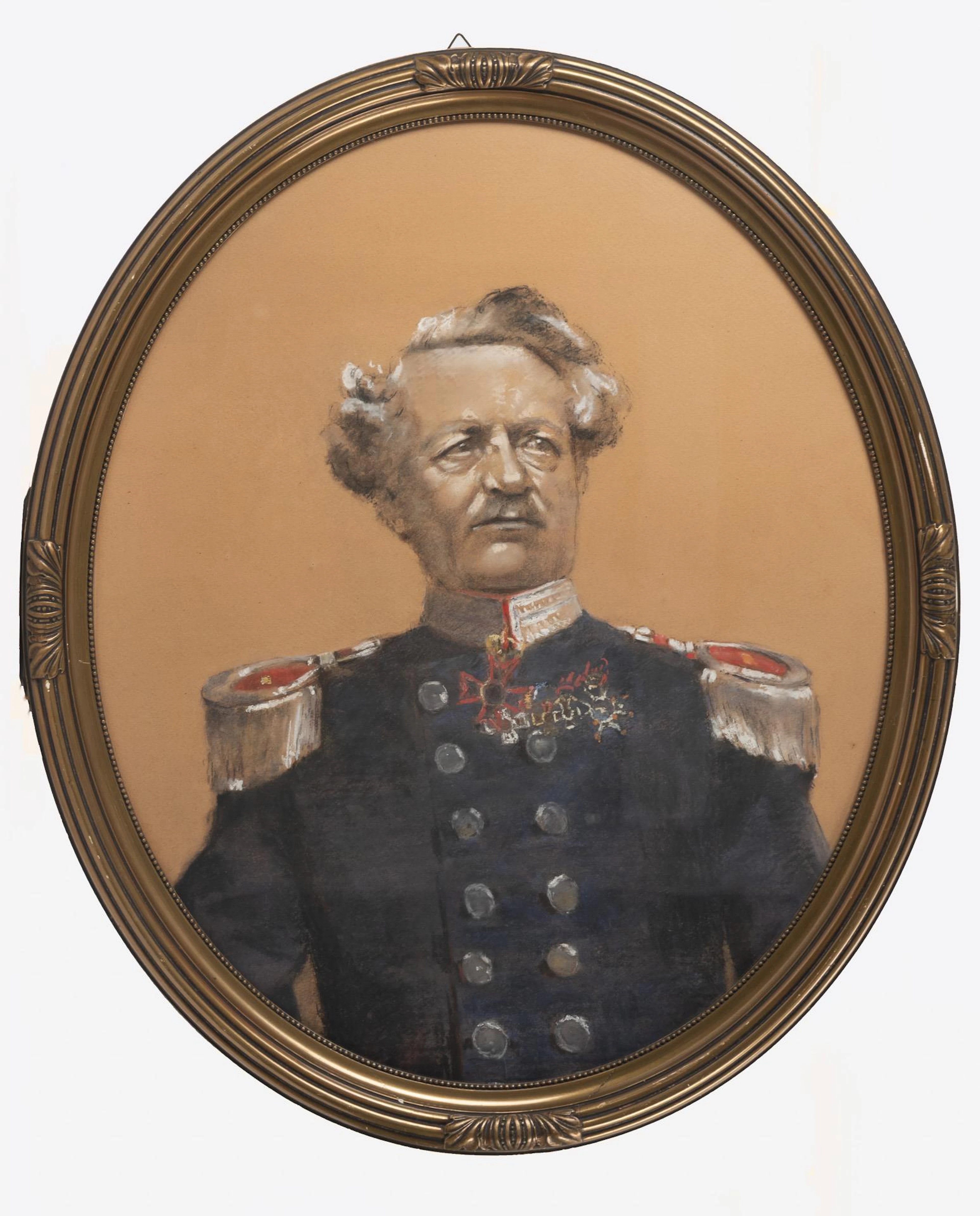 Oval portrait of an officer