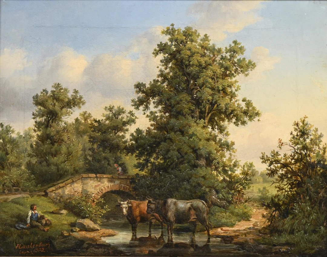 LAUTERBACH, H. LAUTERBACH, H. LAUTERBACH, H. Small Romantic Landscape