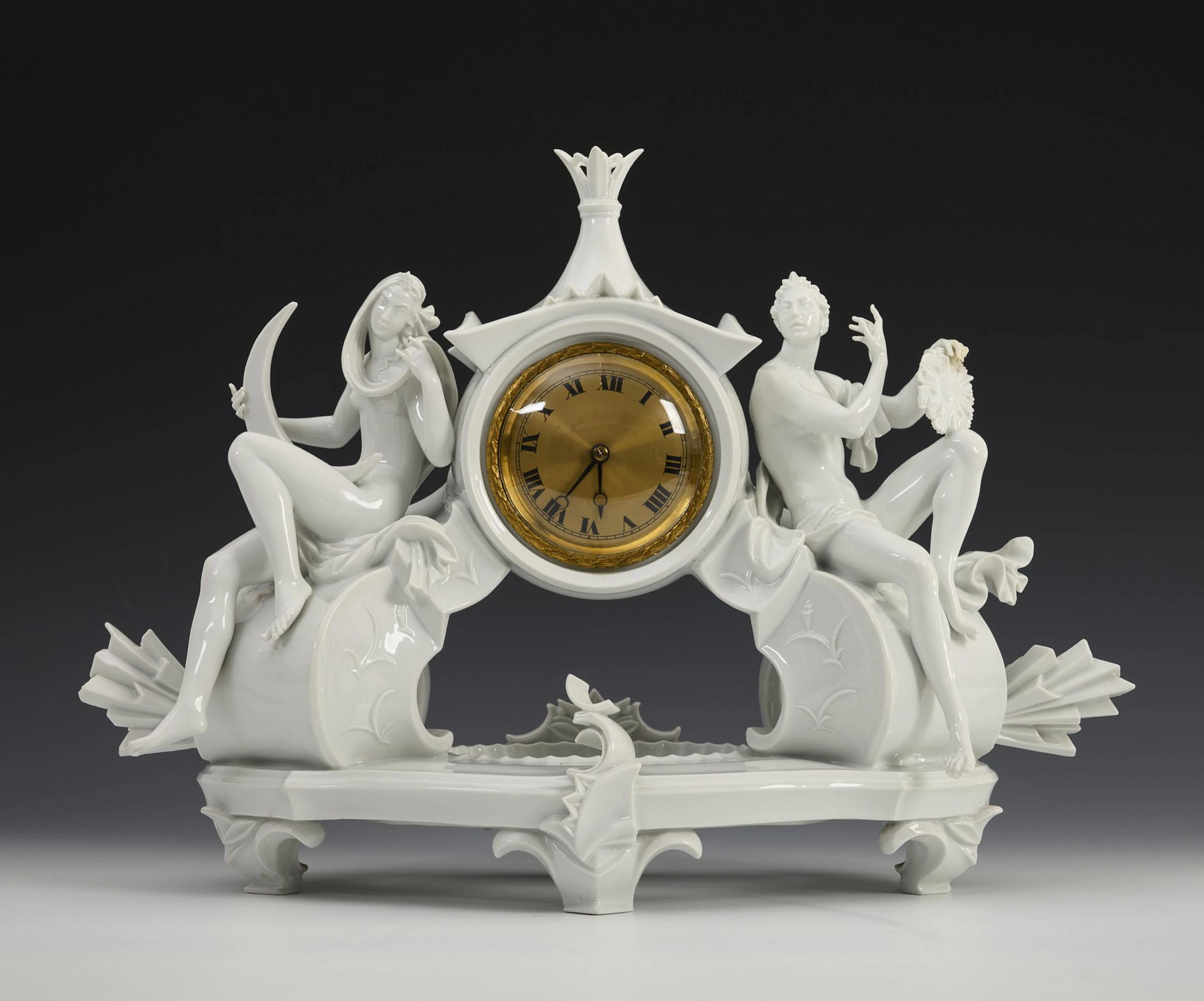 Art Deco table clock "Day and Night". Rosenthal.