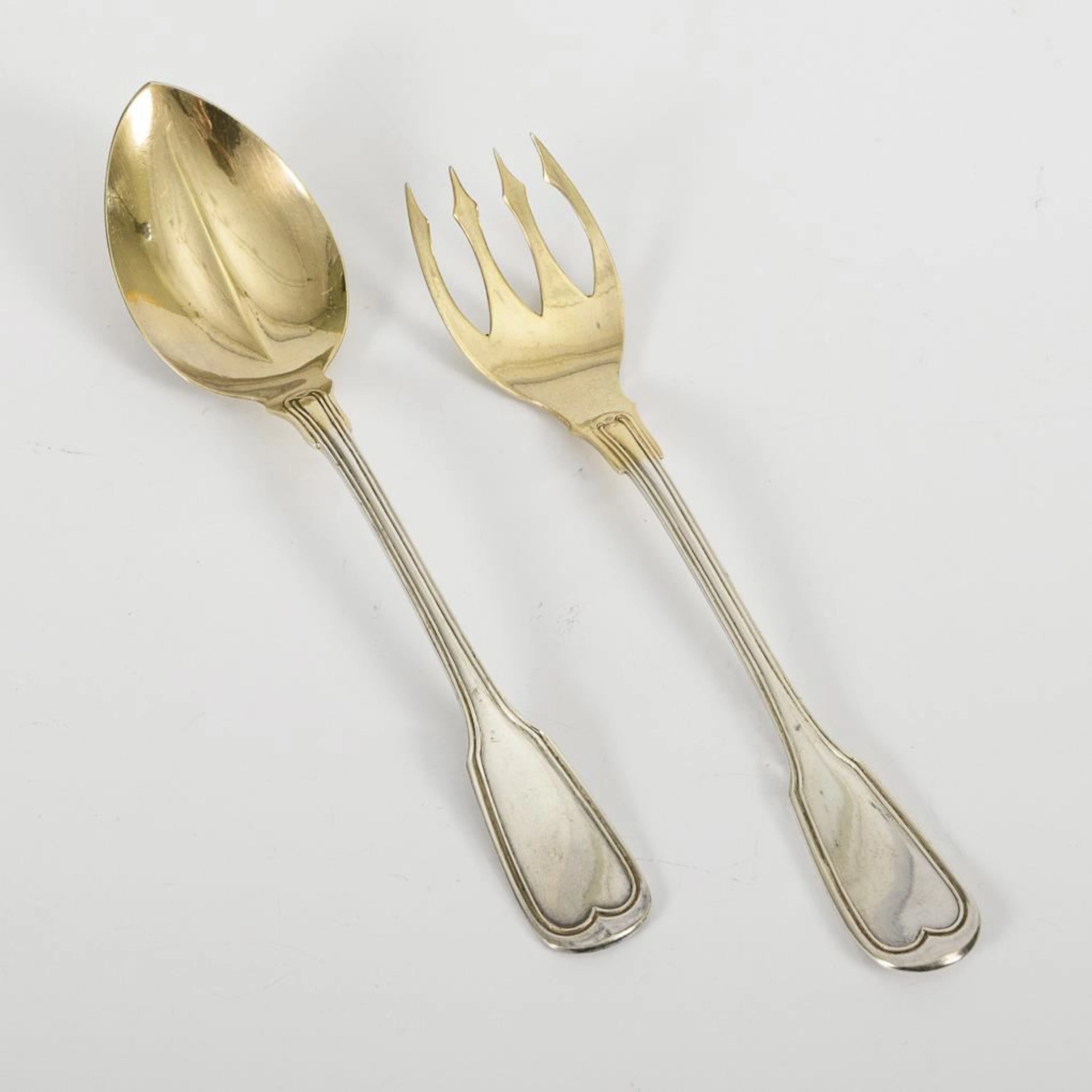 2-piece serving set in a case. Bruckmann & Söhne, Heilbronn.