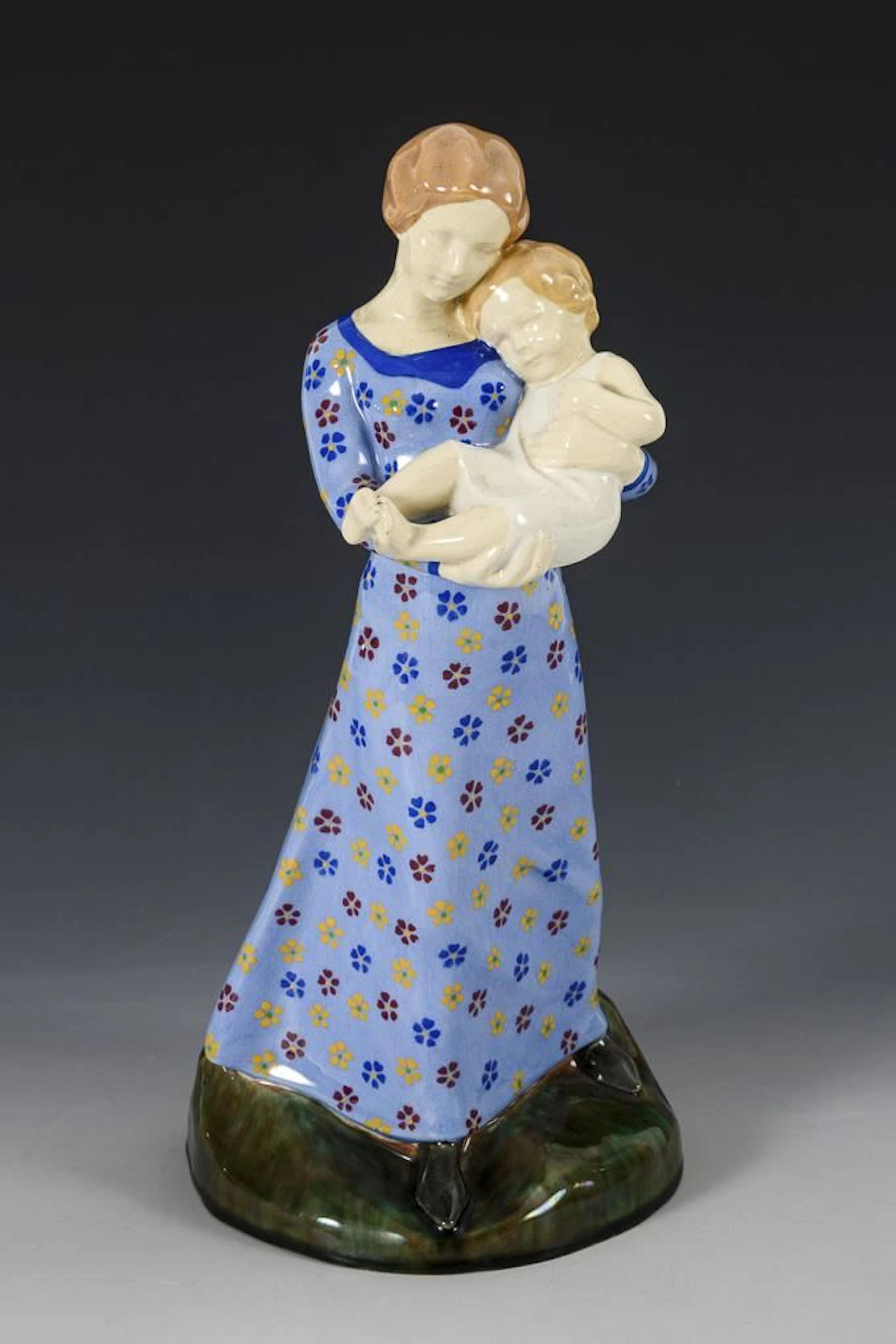 Mother with a Toddler. Vienna Art Ceramics Workshop Busch & Ludescher.