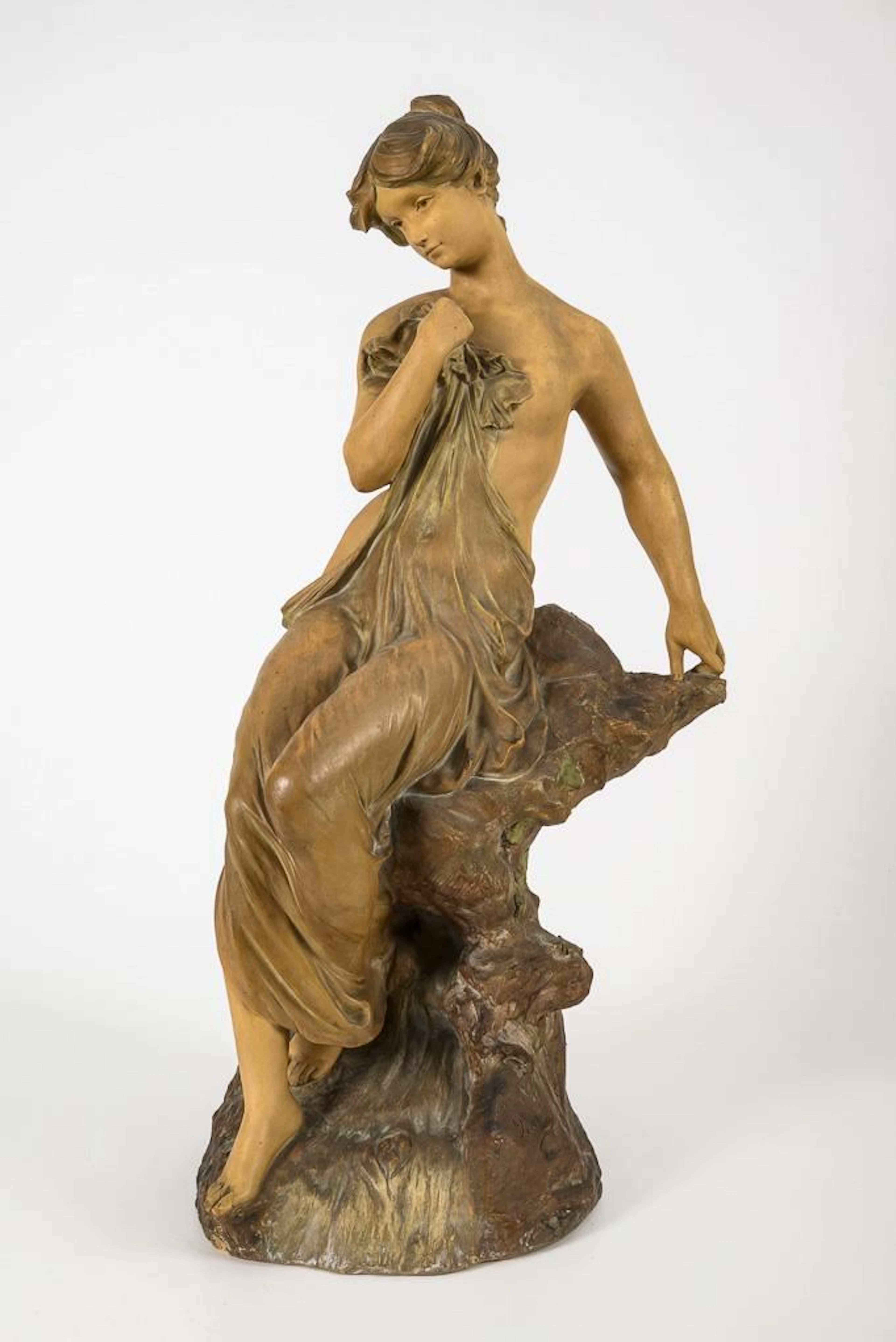 Large Art Nouveau figurine.