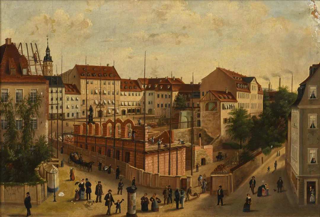 View of Gera with the Town Hall Tower