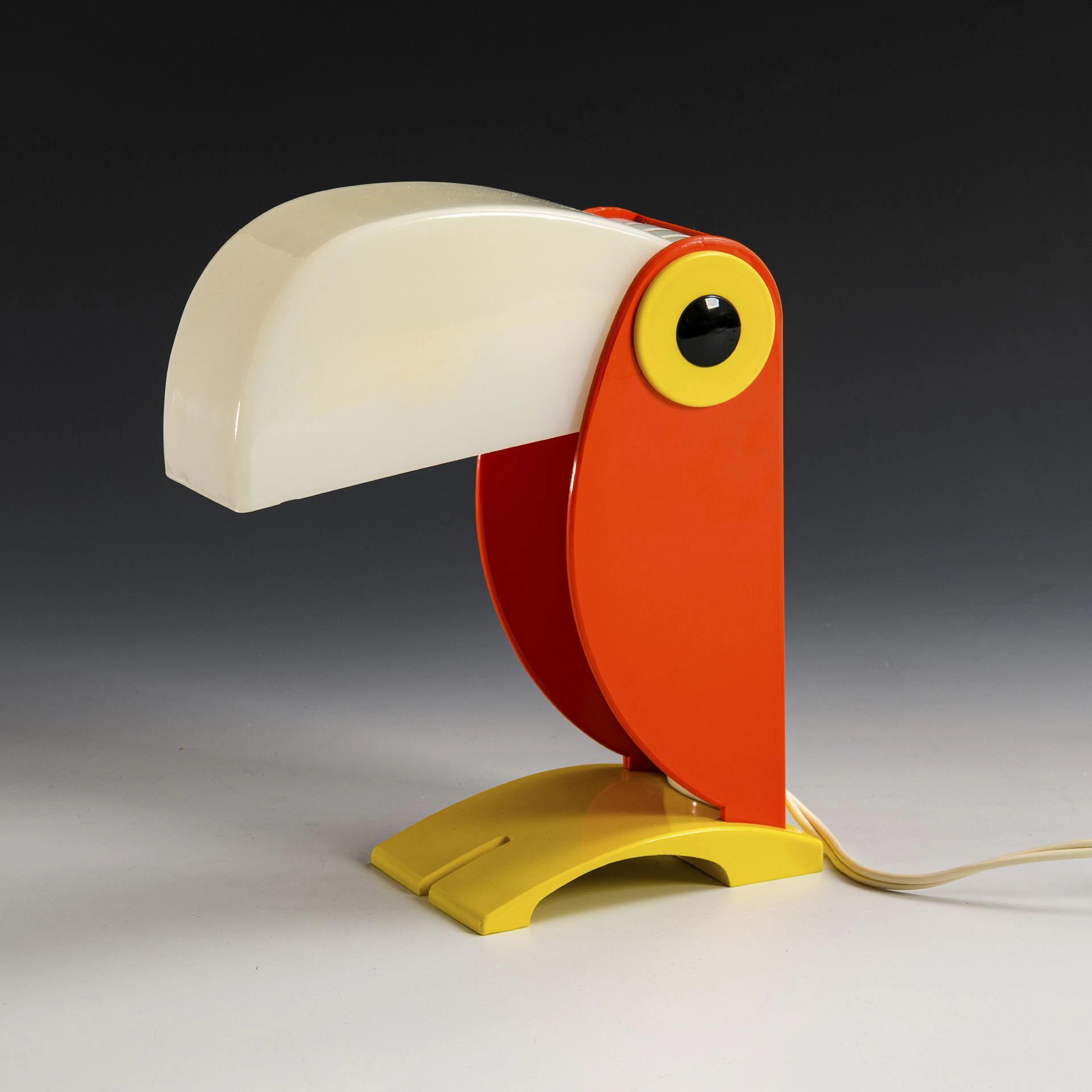 Design table lamp "Toucan". Old Timer Ferrari, Verona.