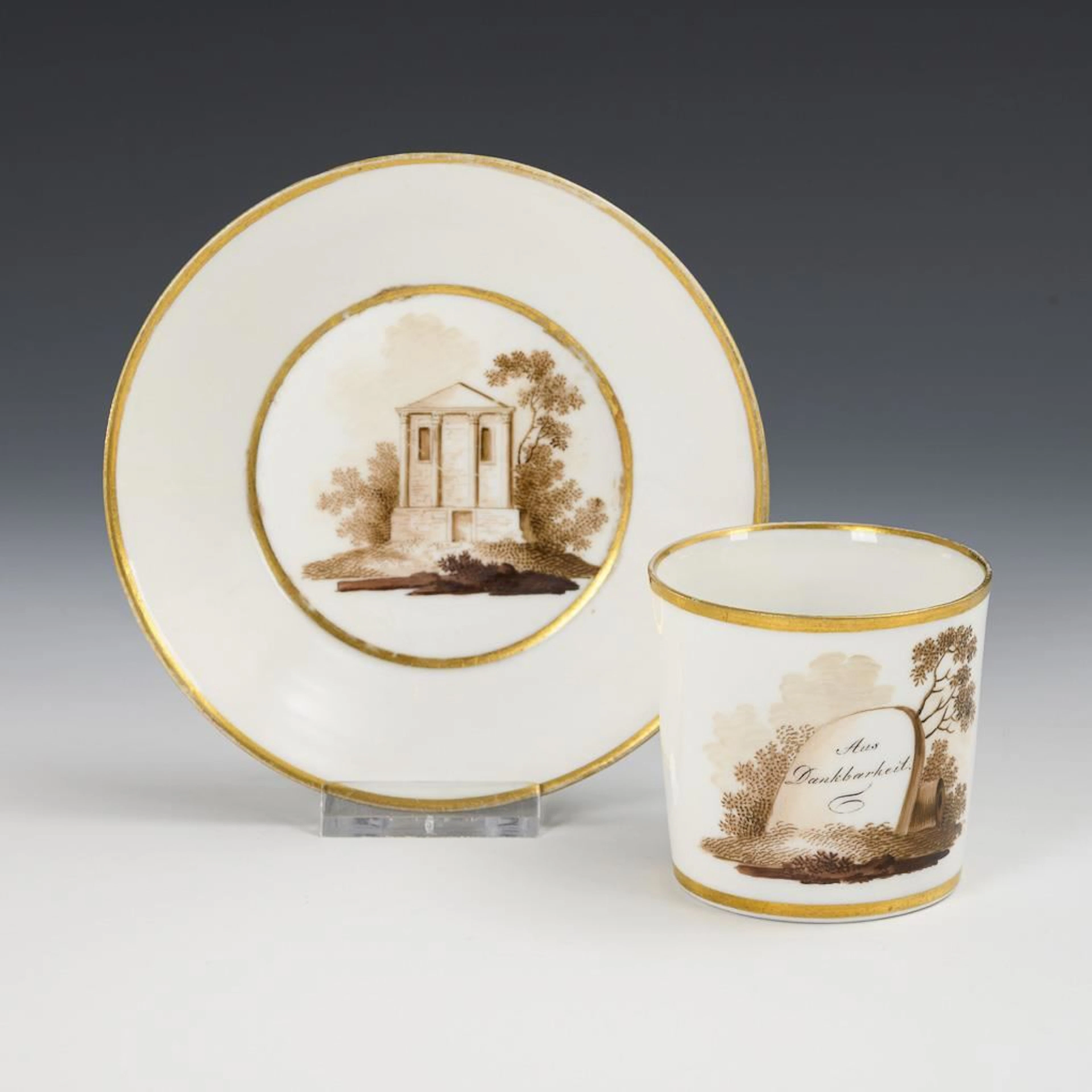 Biedermeier Friendship Mug. Gotha.