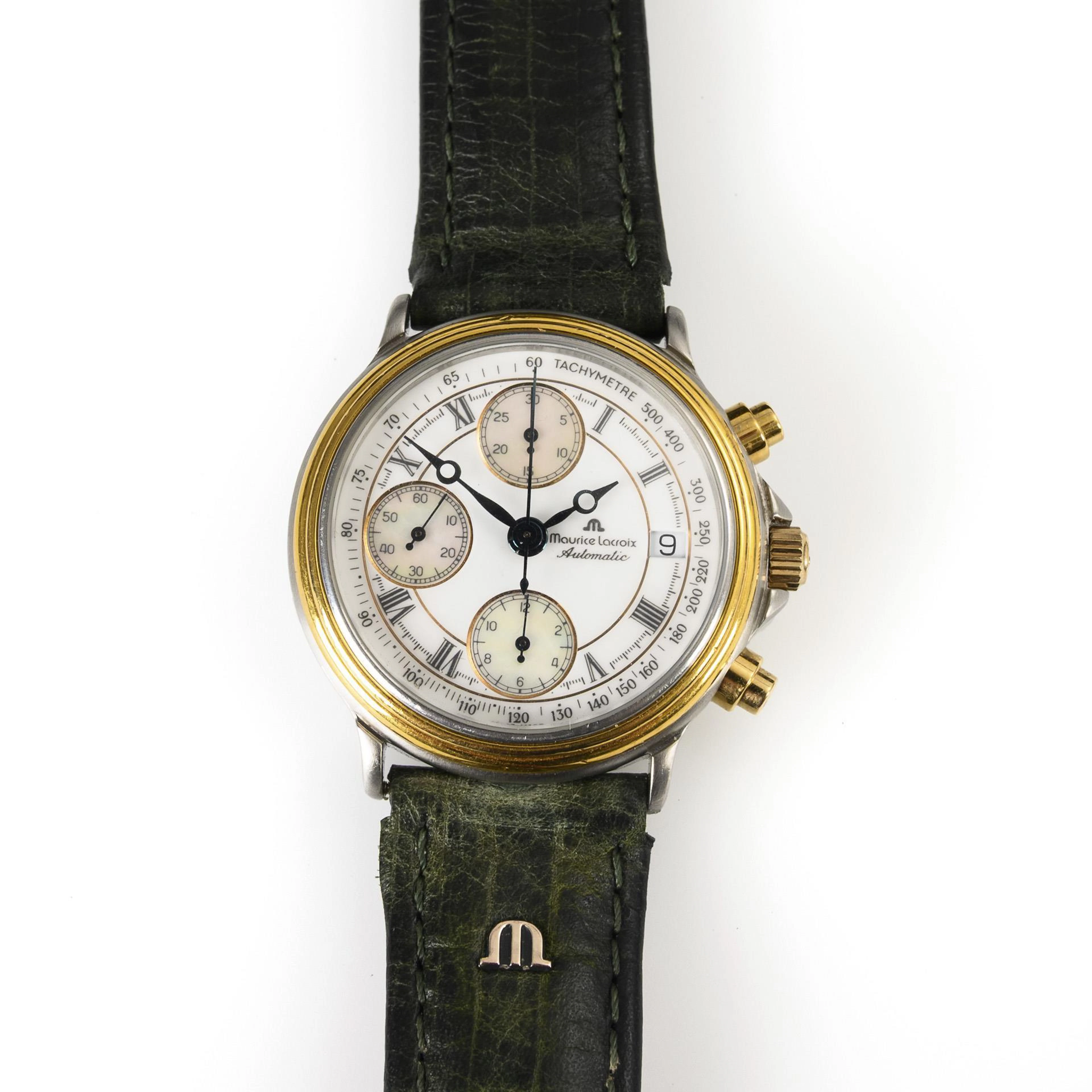 Automatic men's wristwatch with tachymeter scale. Maurice Lacroix.
