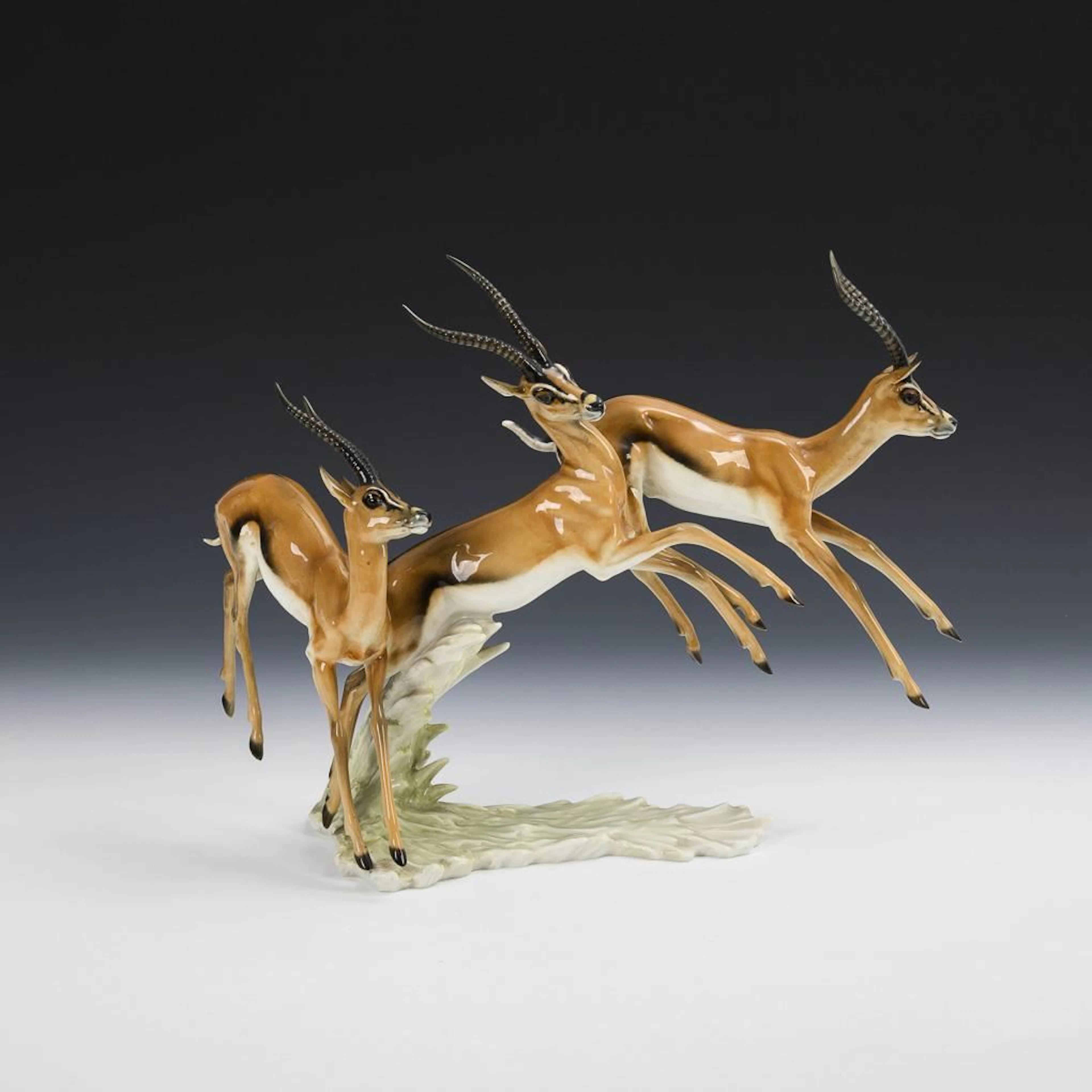 Group of gazelles. Hutschenreuther.