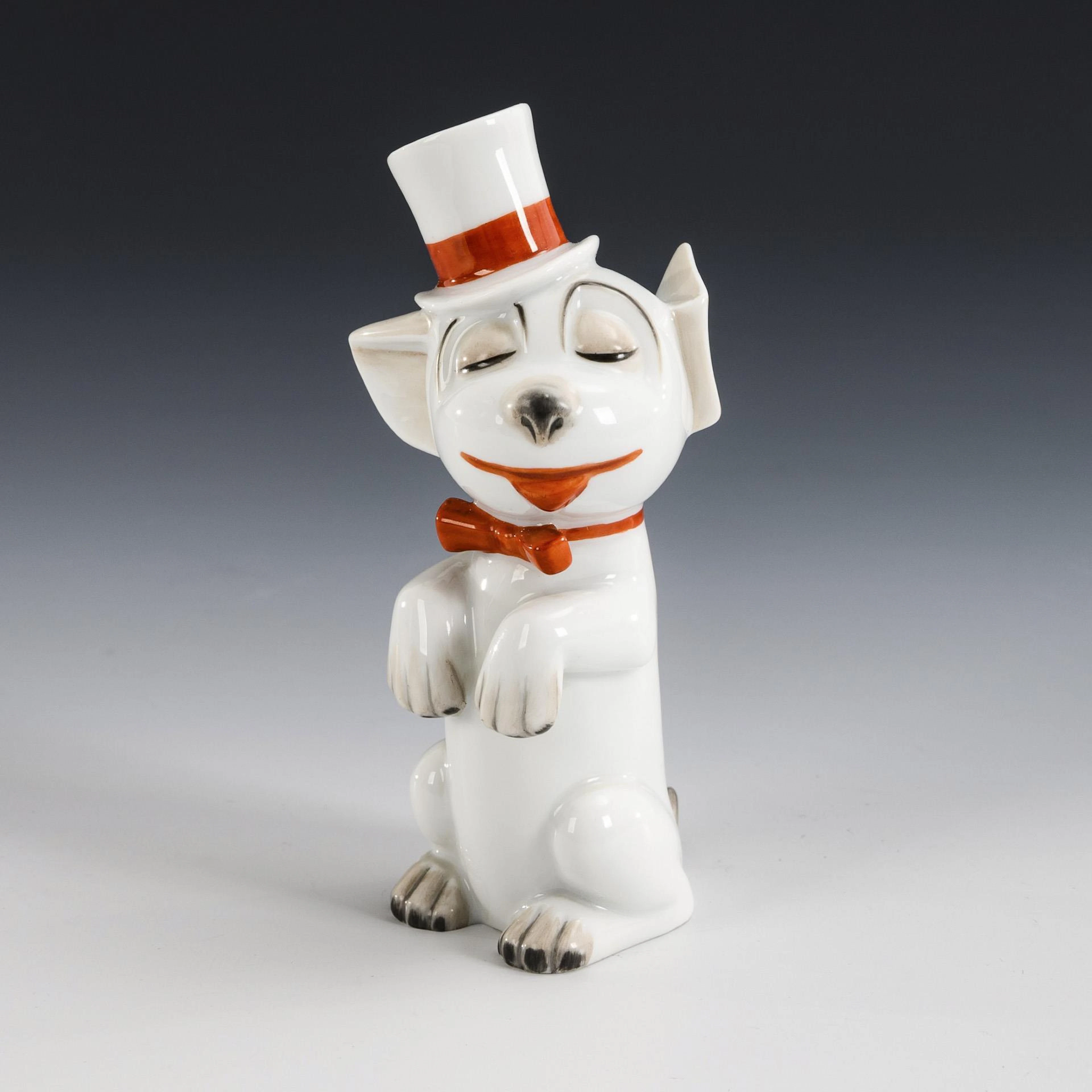 Grotesque figure "Bonzo as a cavalier". Rosenthal.