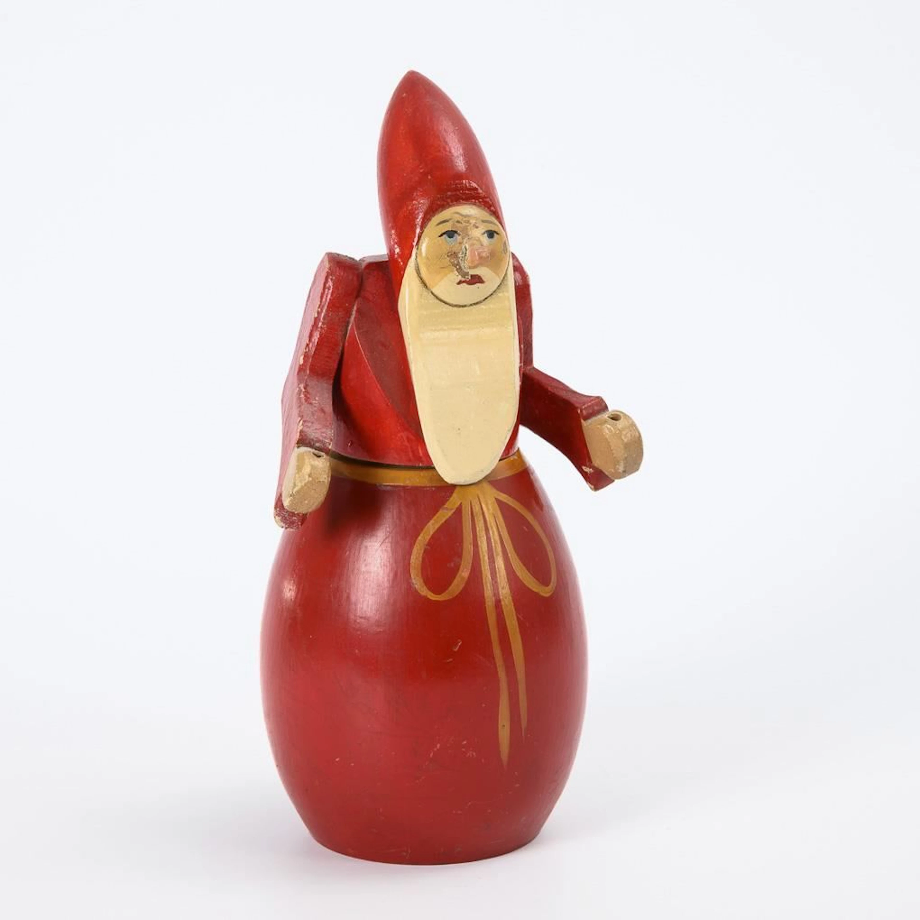 Rare wooden Santa Claus figurine. Carl Paul Hähnel, Grünhainichen.
