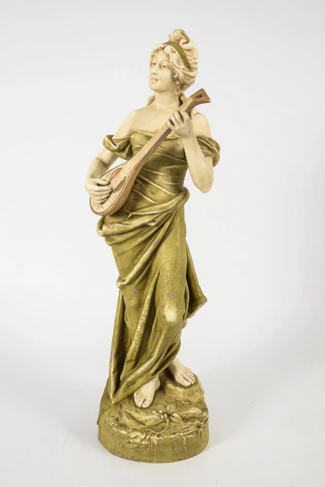 "Erato" figurine. Royal Dux Bohemia.