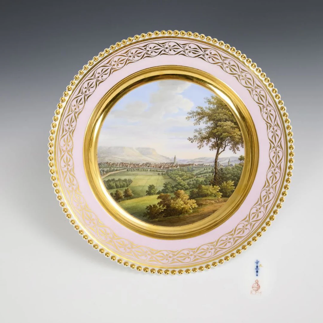 "Jena" display plate.. KPM Berlin.