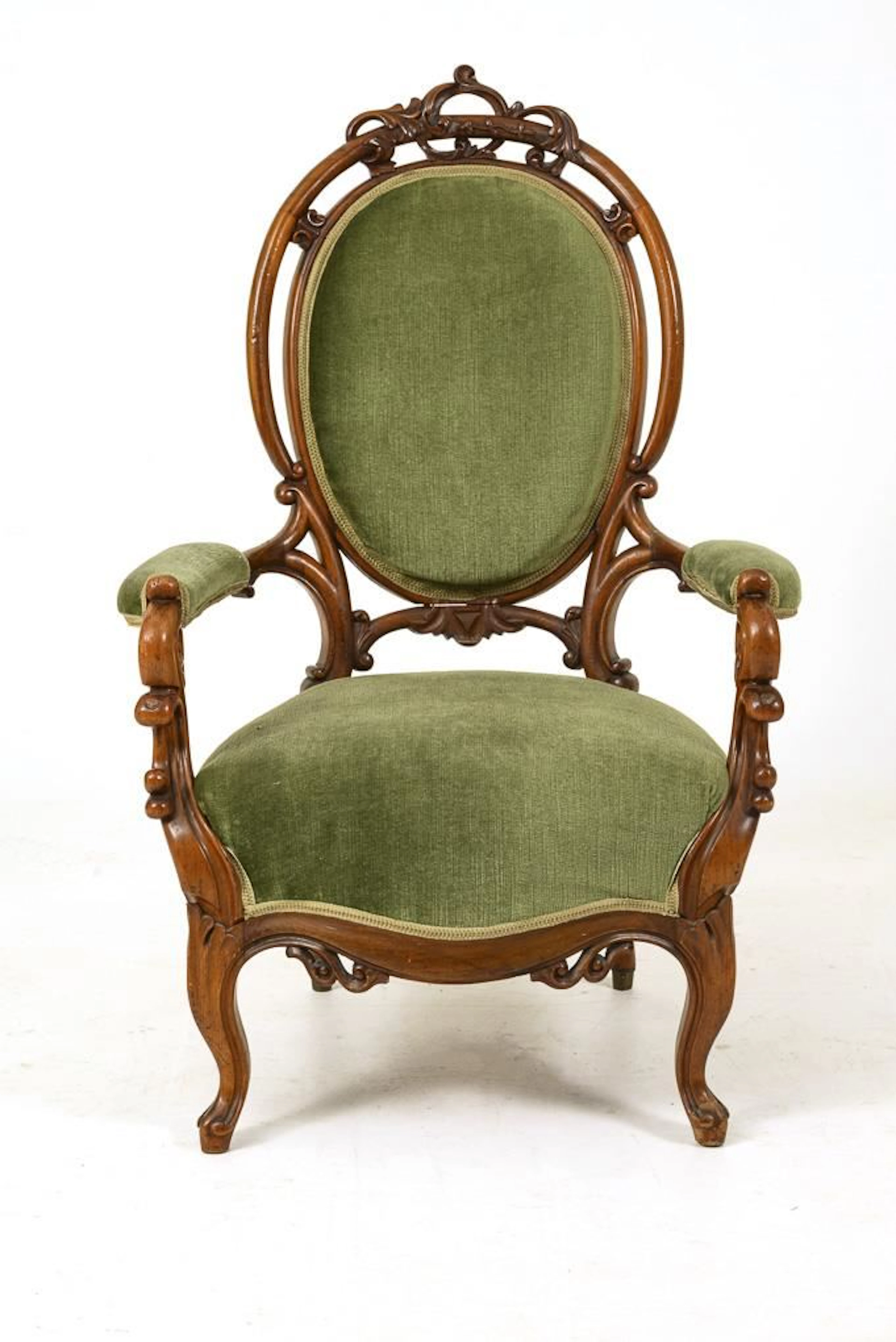 Louis Philippe Upholstered Armchair.