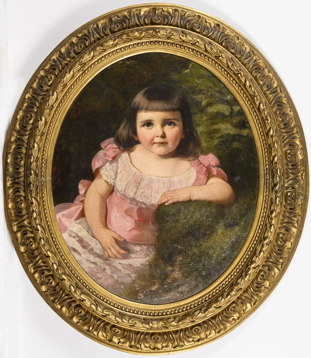 Oval Portrait of a Girl