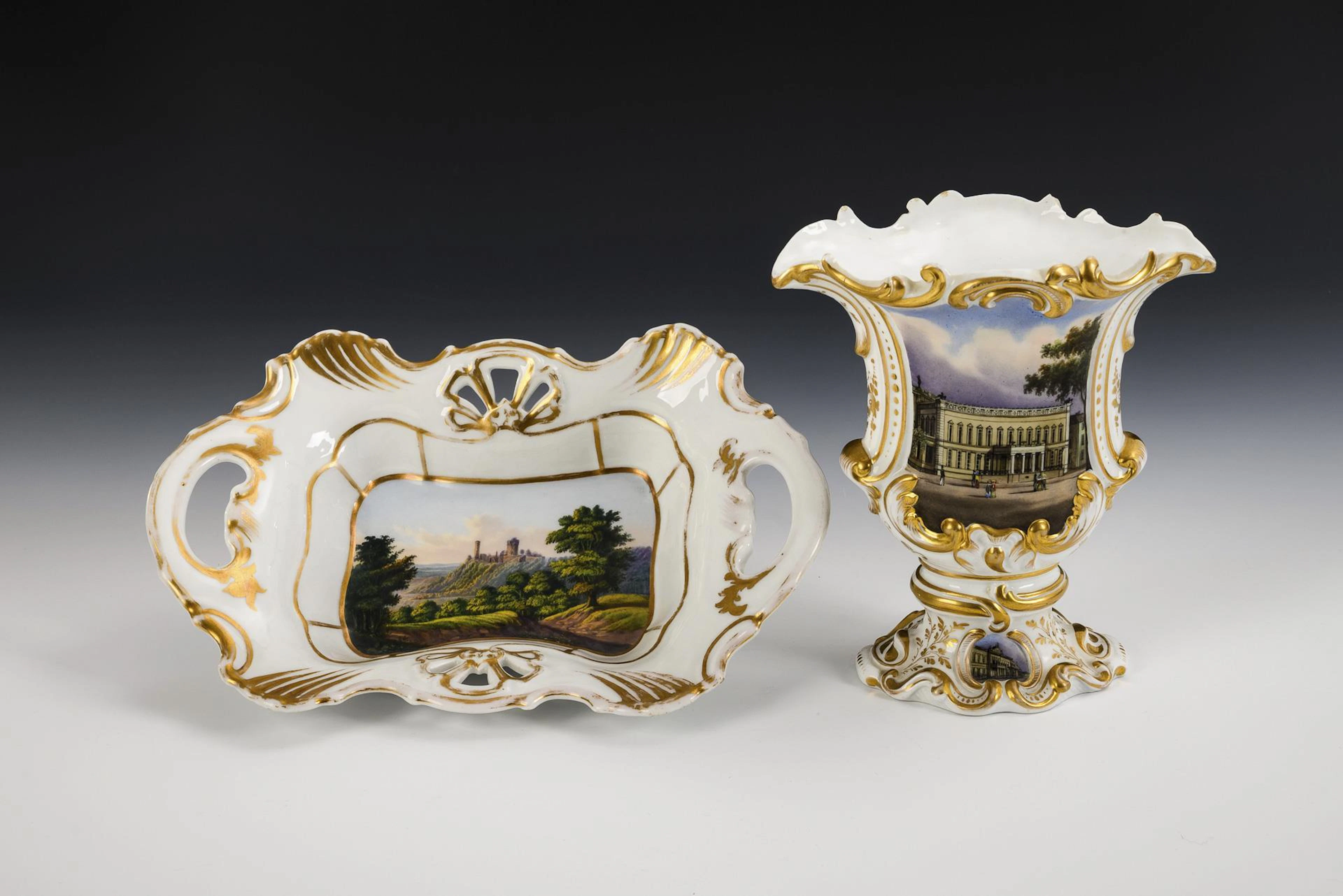 View vase and bowl.
