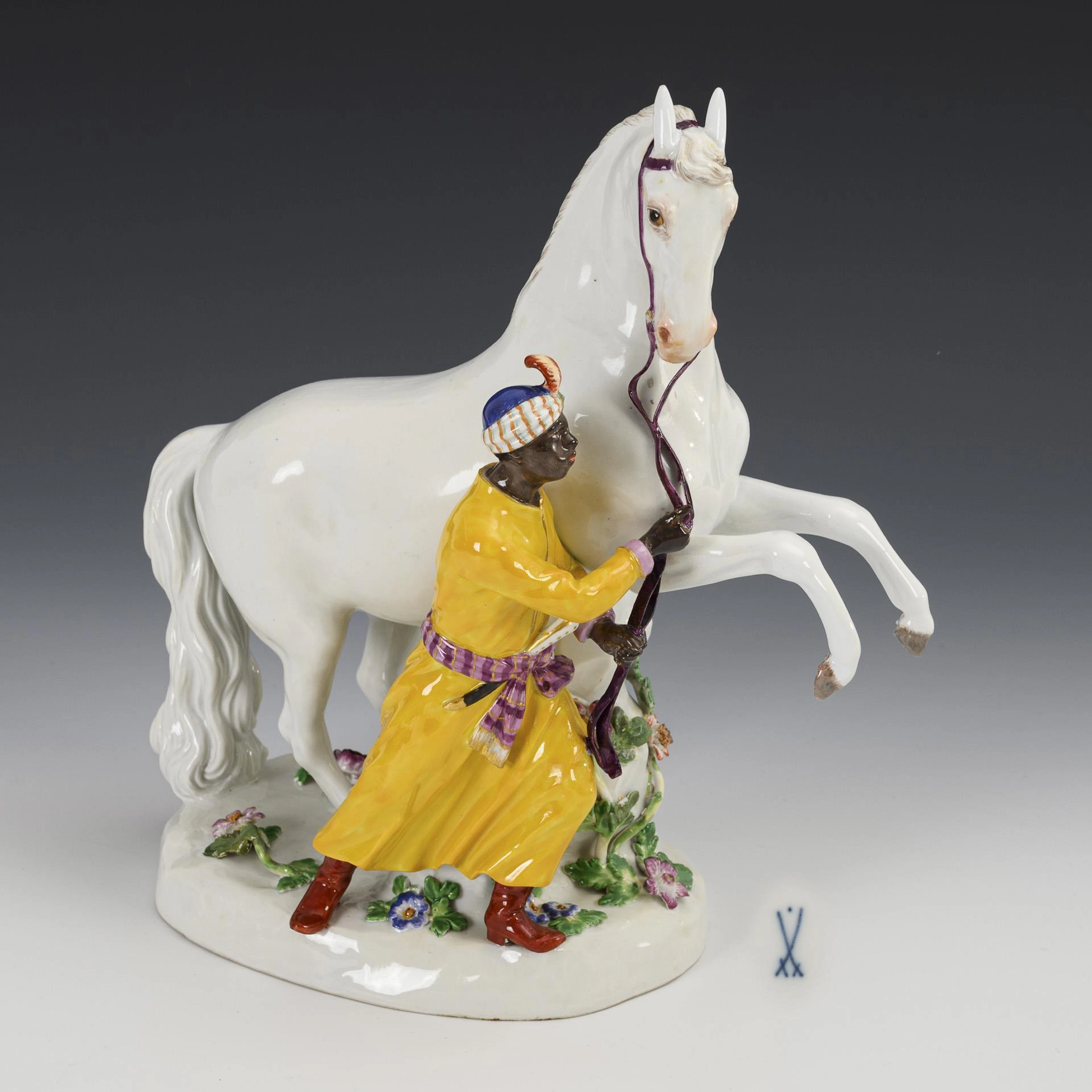 "Moor with horse" (original title). Meissen.