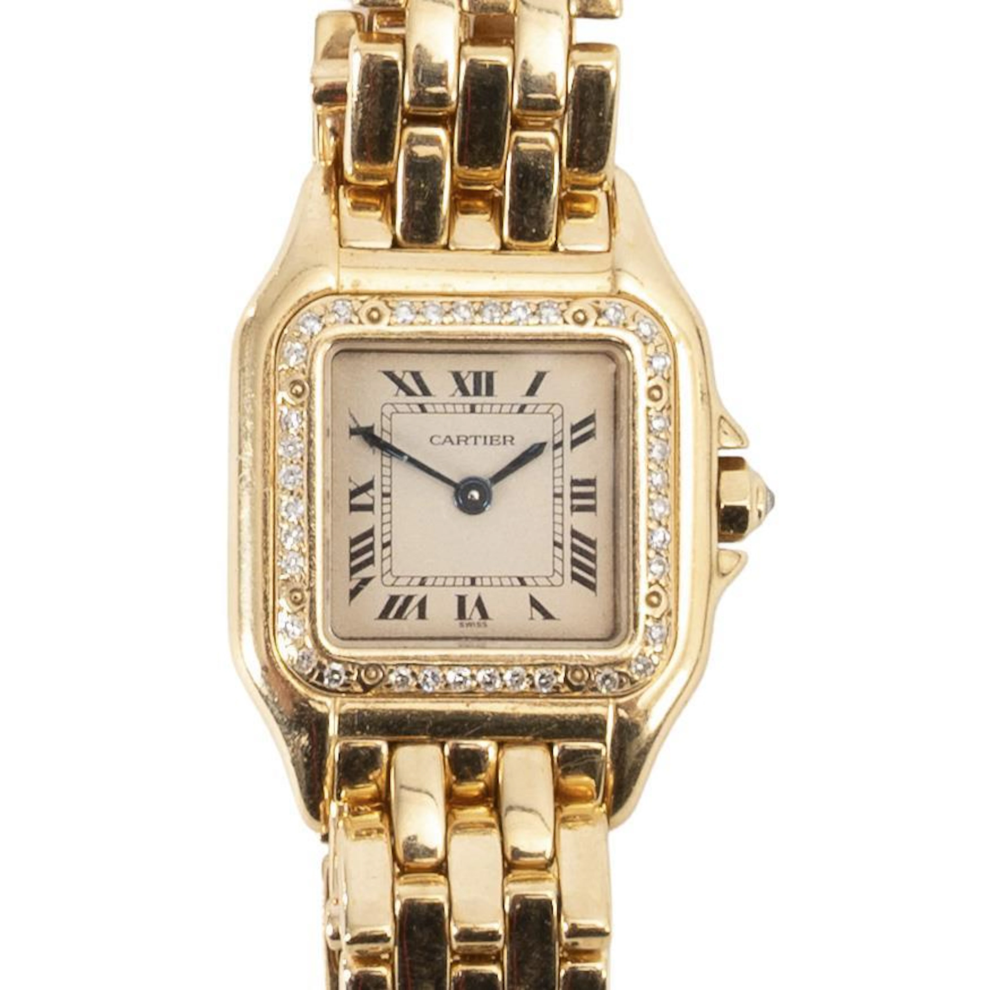 Gold "Panthère" ladies' wristwatch. Cartier.