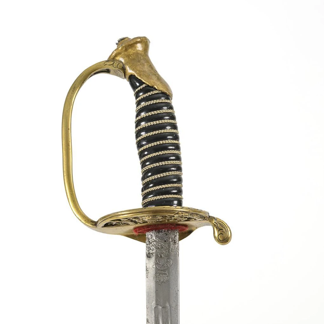 Saxon sword with scabbard.