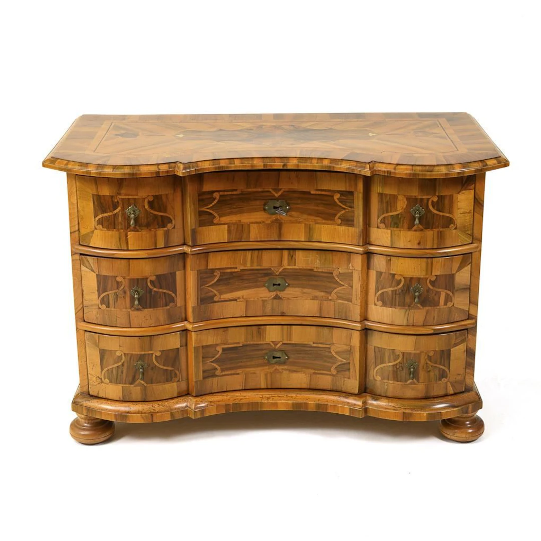 Marquetry Baroque Chest of Drawers.