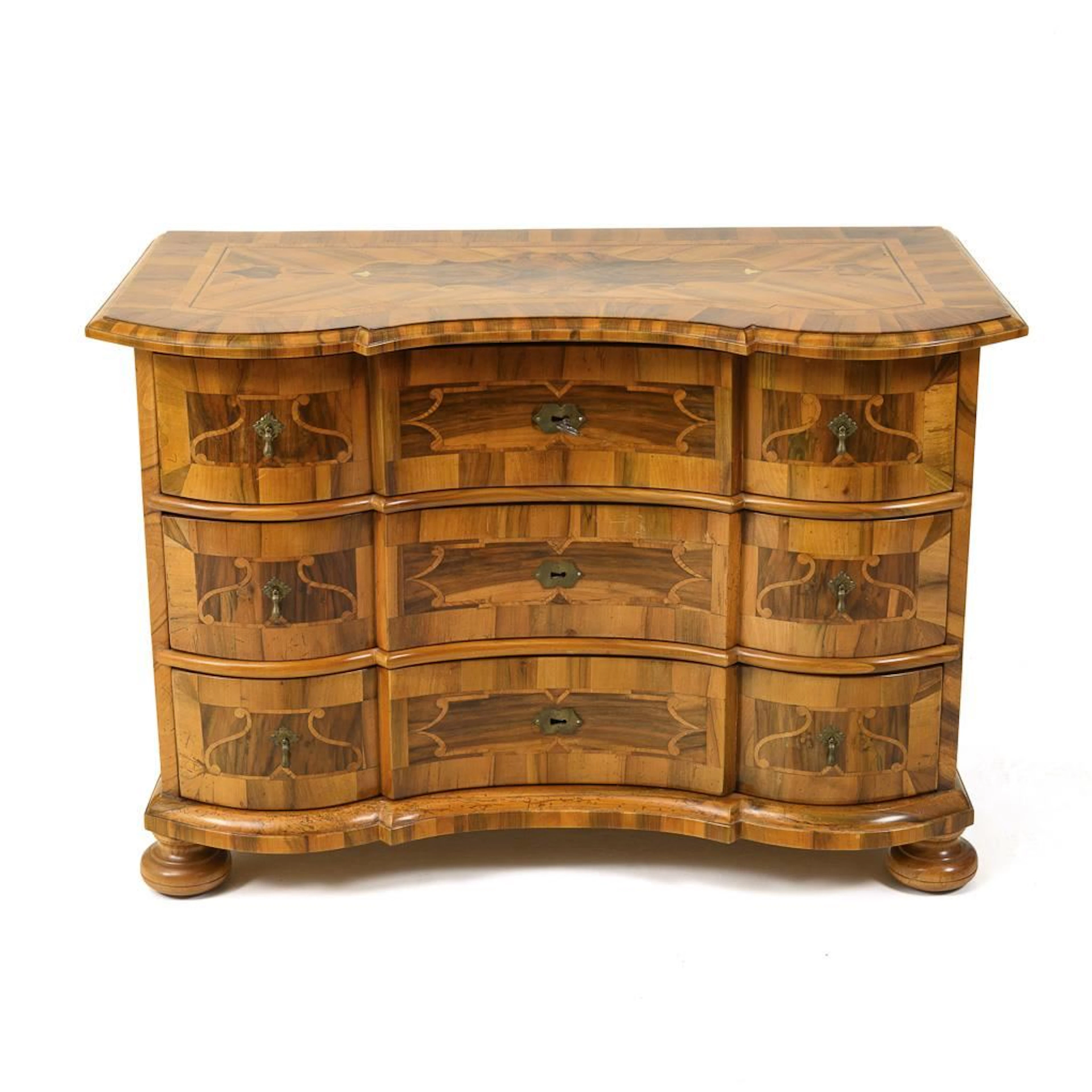 Marquetry Baroque Chest of Drawers.
