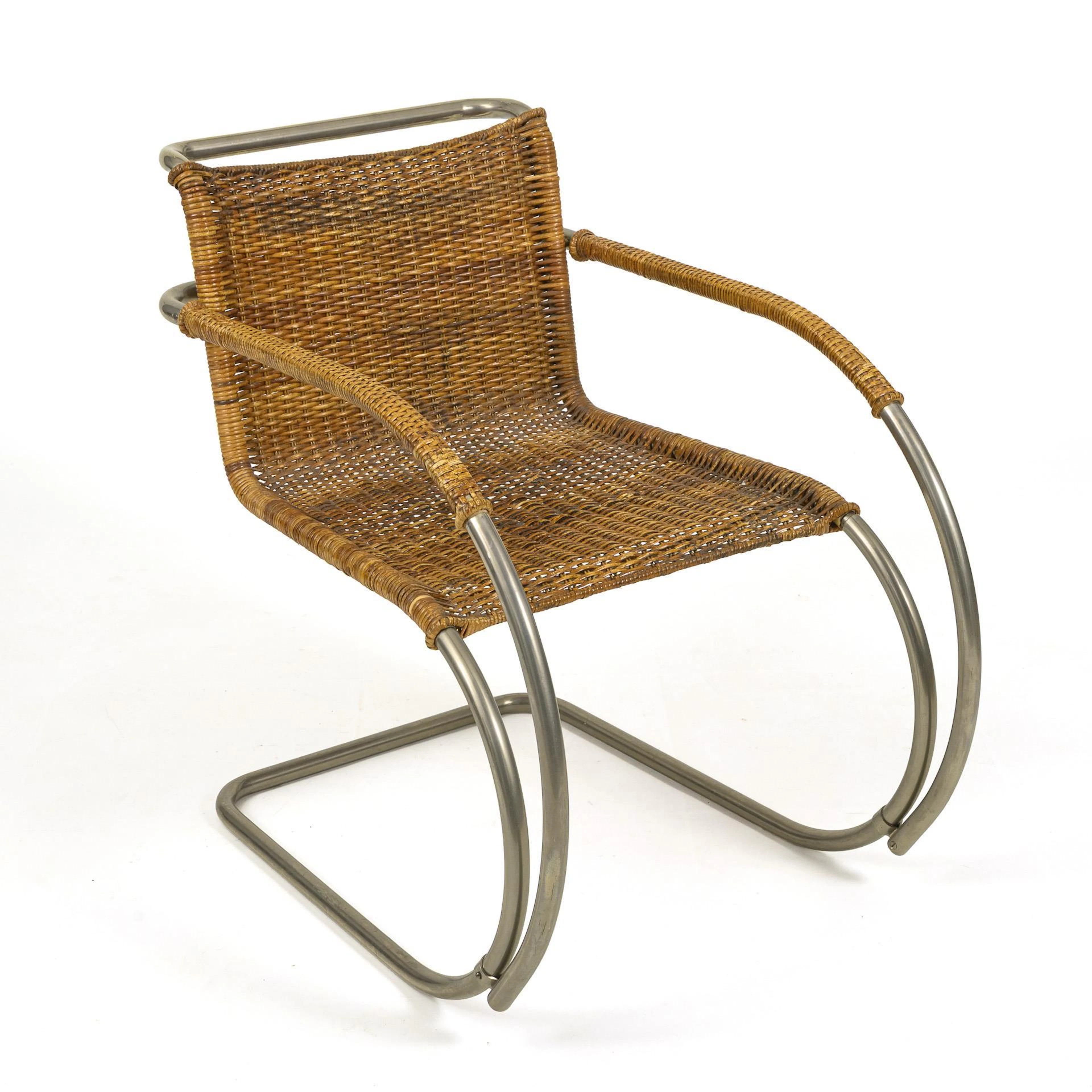 Bauhaus chair "MR 20" based on a design by Ludwig Mies van der Rohe.