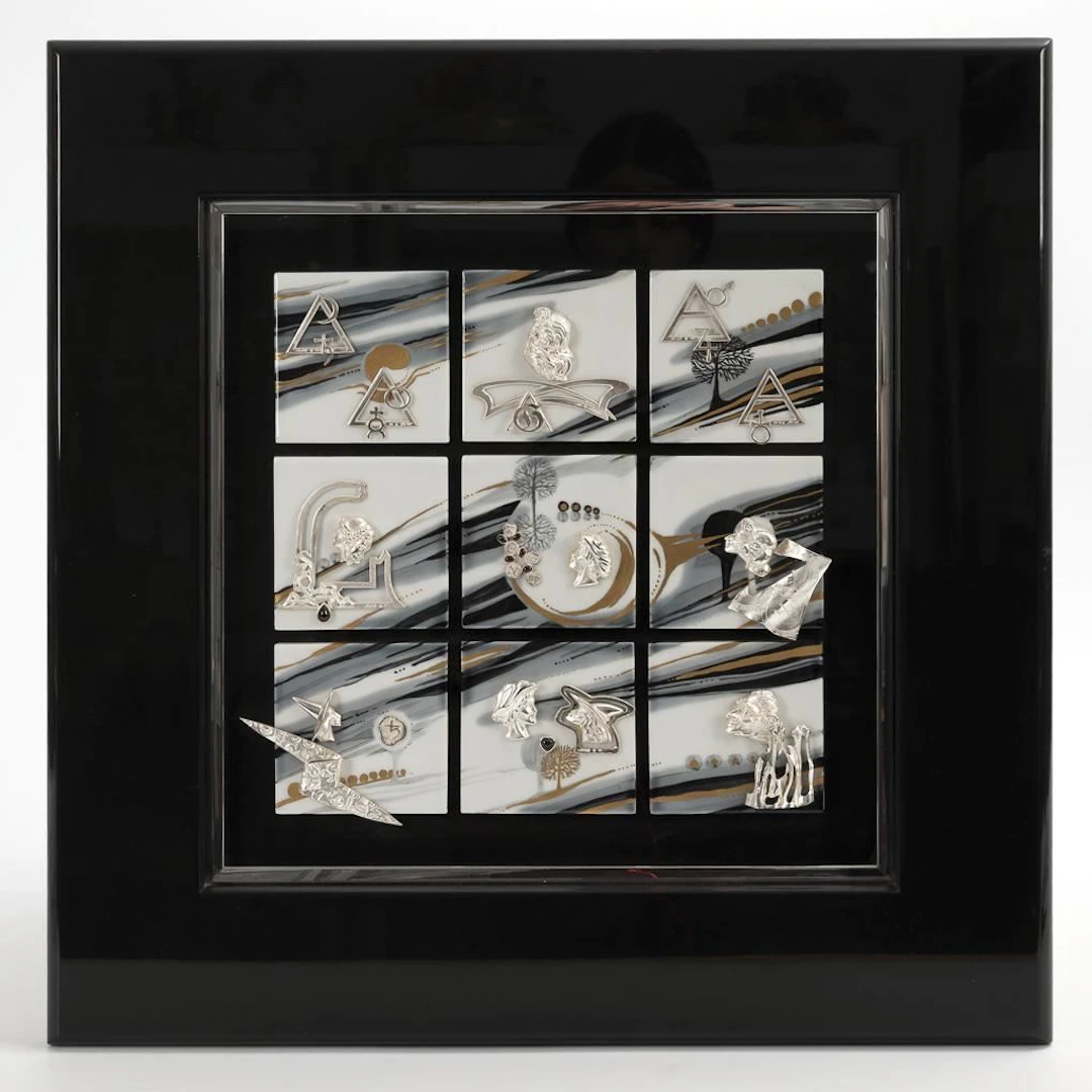 Wall ornament: "Faust". Meissen.