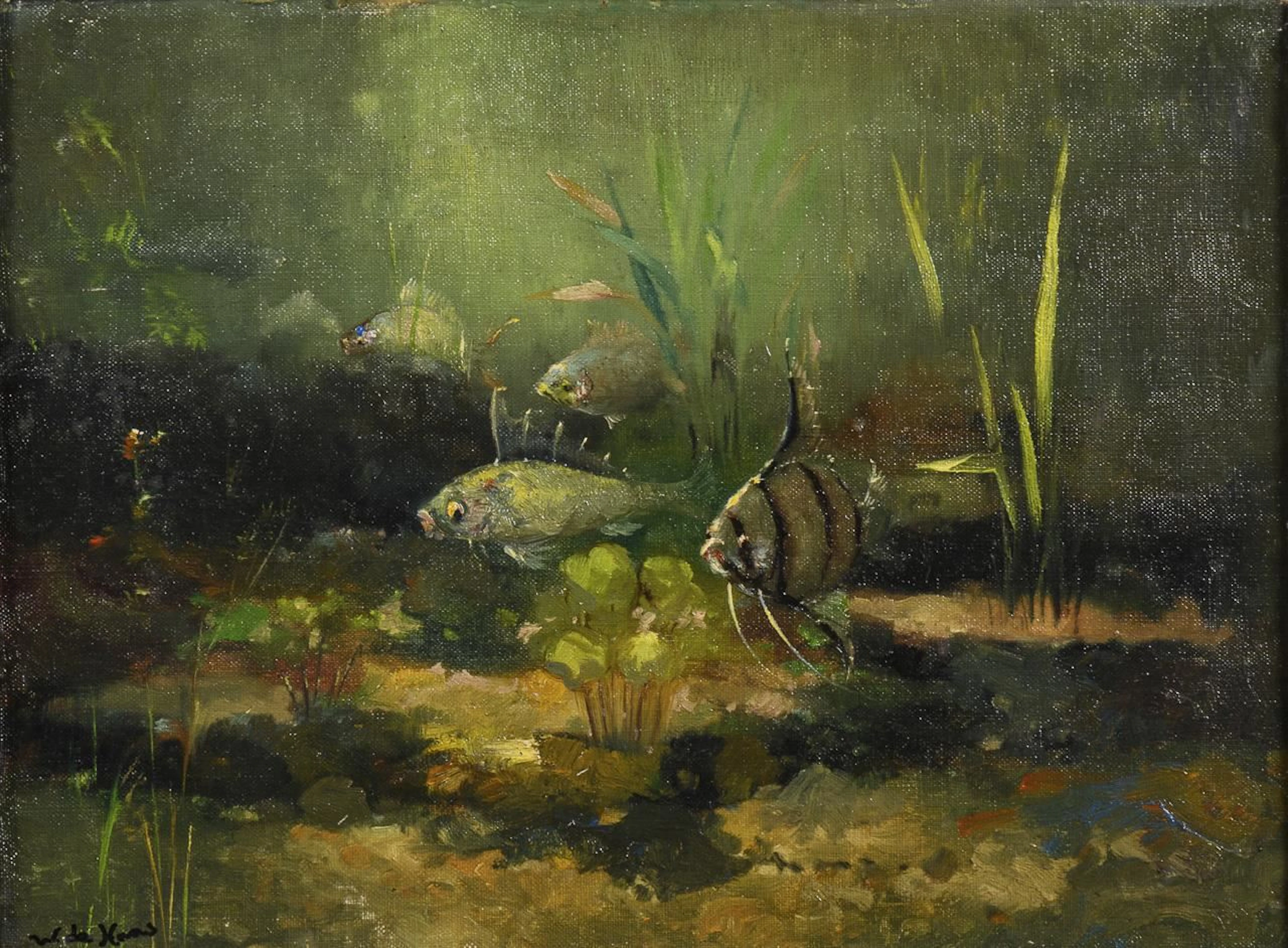 Indistinctly signed: Fish in Water