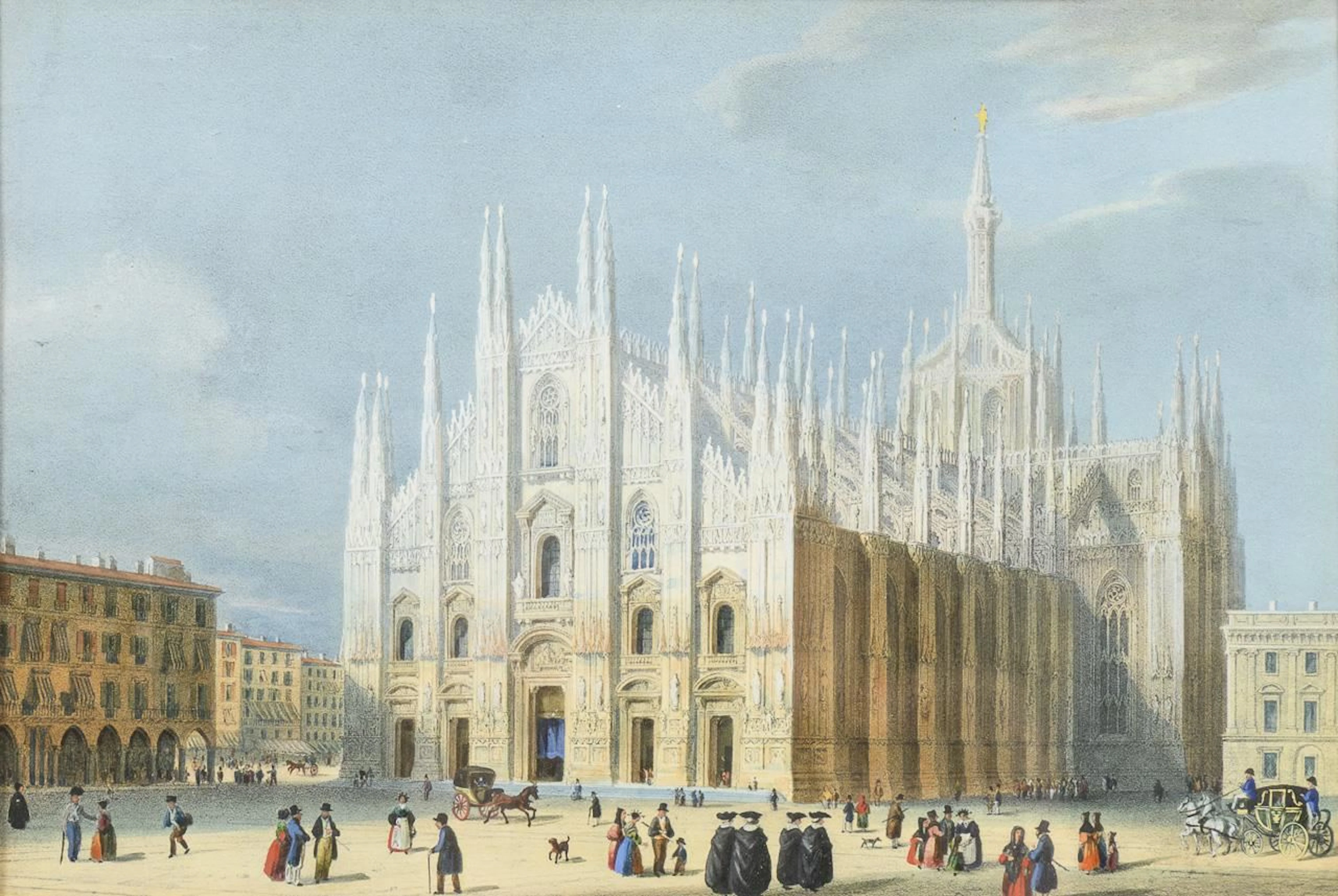 ANONYMOUS, ANONYMOUS, ANONYMOUS, View of Milan Cathedral